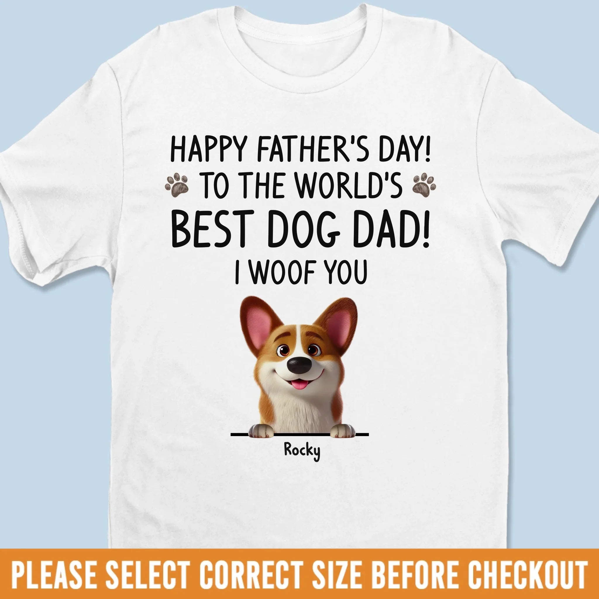 You Had Me At Woof - Dog Personalized Custom Unisex T-shirt, Premium T-shirt, Hoodie - Father's Day,  Gift For Dad, Pet Owners, Pet Lovers