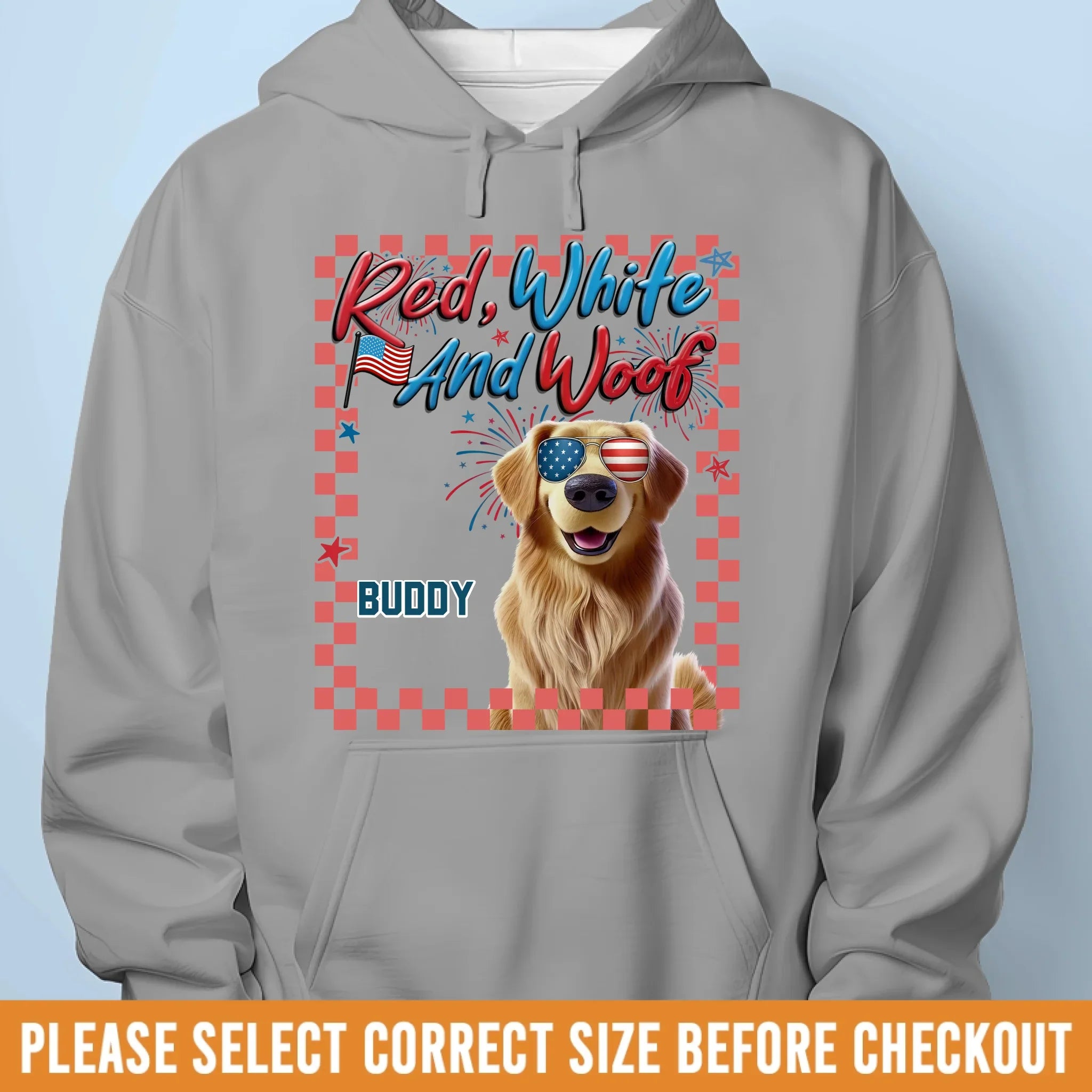 Custom Unisex T-shirt, Premium T-shirt, Hoodie - Personalized 4th Of July Gifts For Dog Lovers, Dog Dad And Mom - Born To Be Pawsome