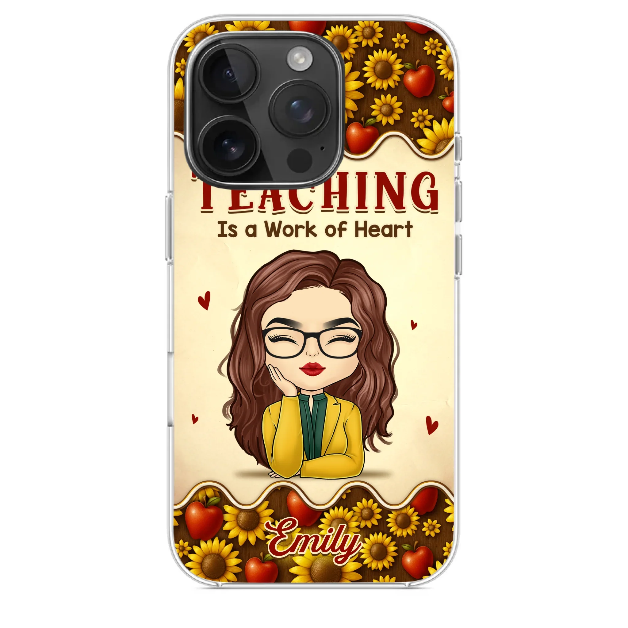 Custom Clear Phone Case - Personalized Birthday Gifts For Teachers - Teachers Make Magic Happen