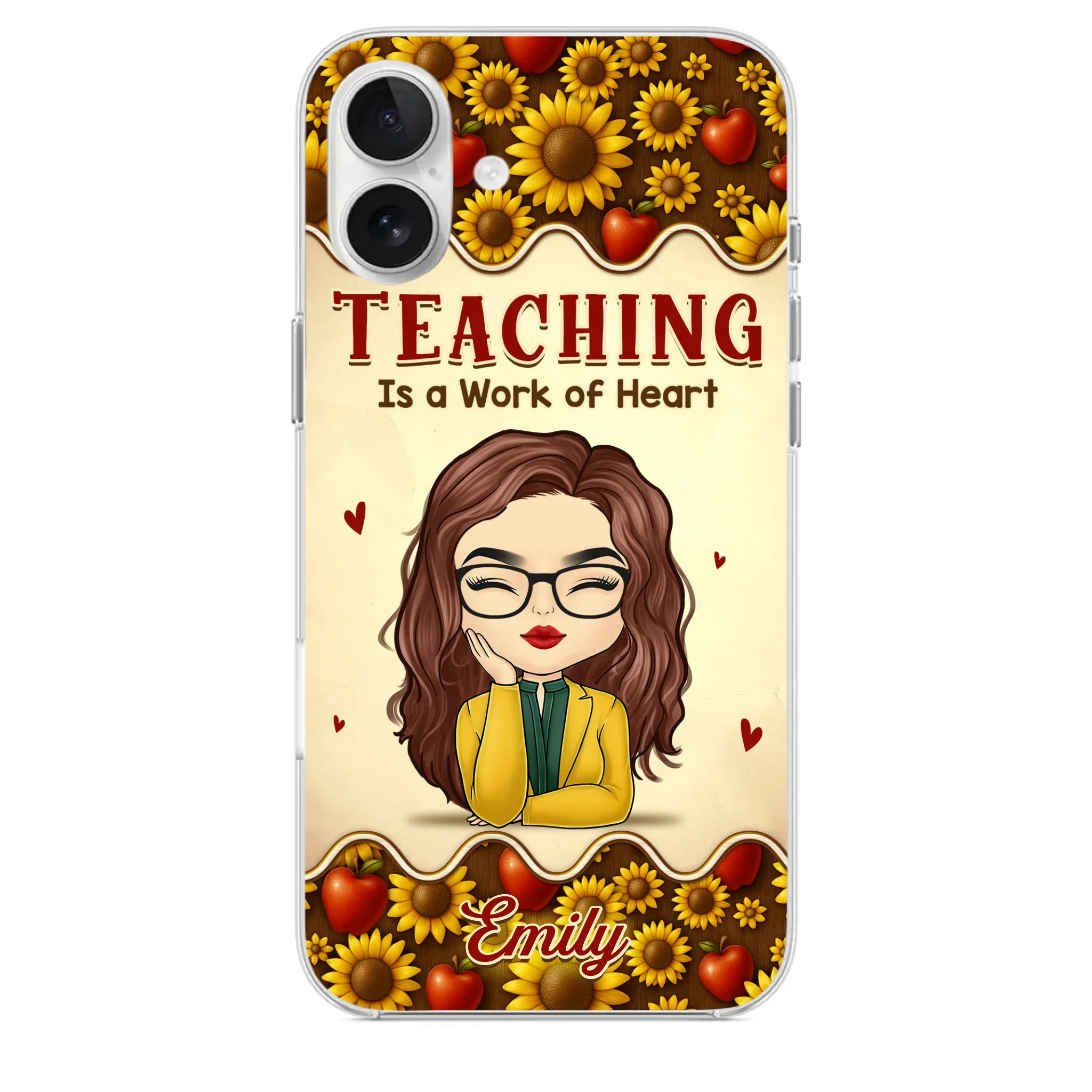 Custom Clear Phone Case - Personalized Birthday Gifts For Teachers - Teachers Make Magic Happen