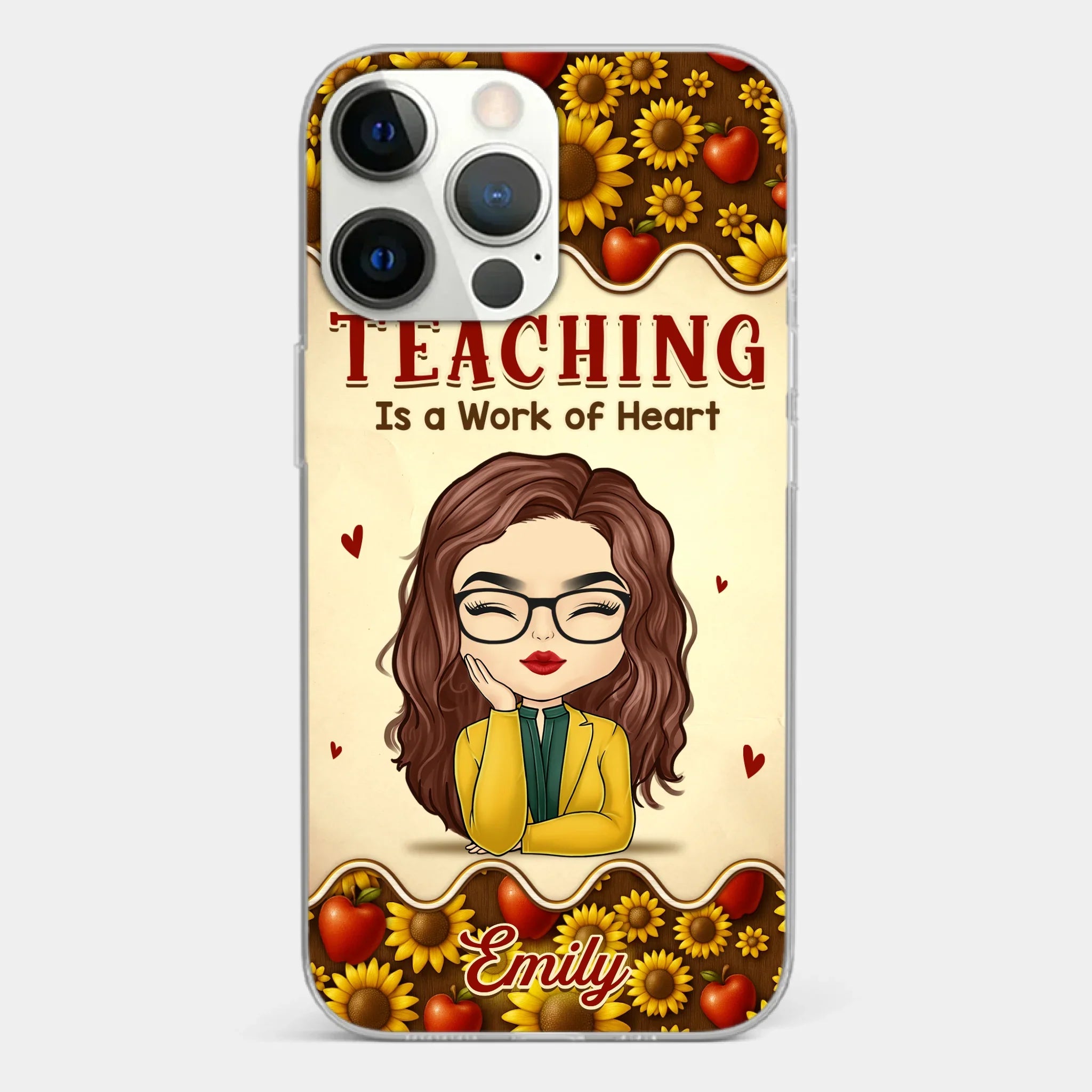 Custom Clear Phone Case - Personalized Birthday Gifts For Teachers - Teachers Make Magic Happen