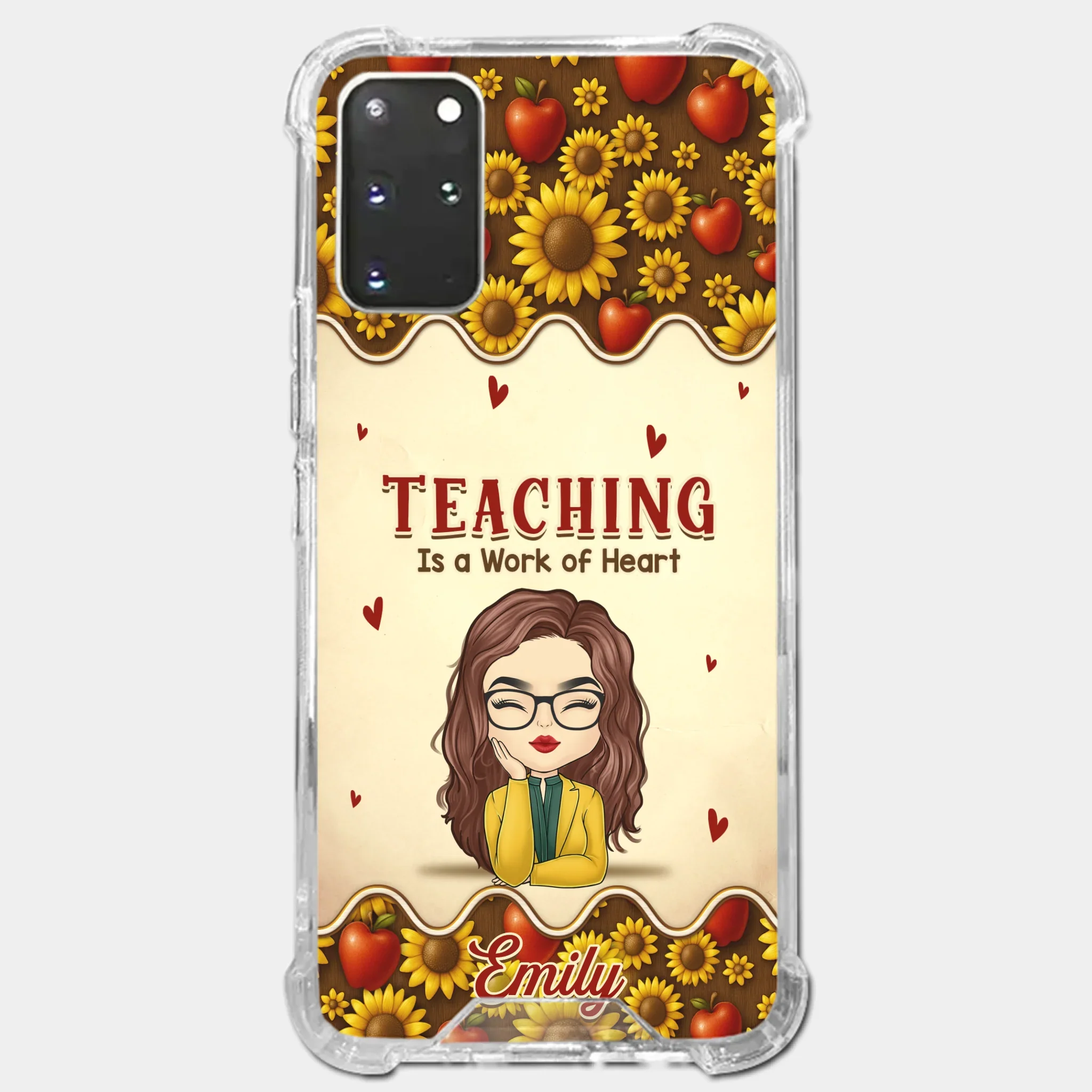 Custom Clear Phone Case - Personalized Birthday Gifts For Teachers - Teachers Make Magic Happen