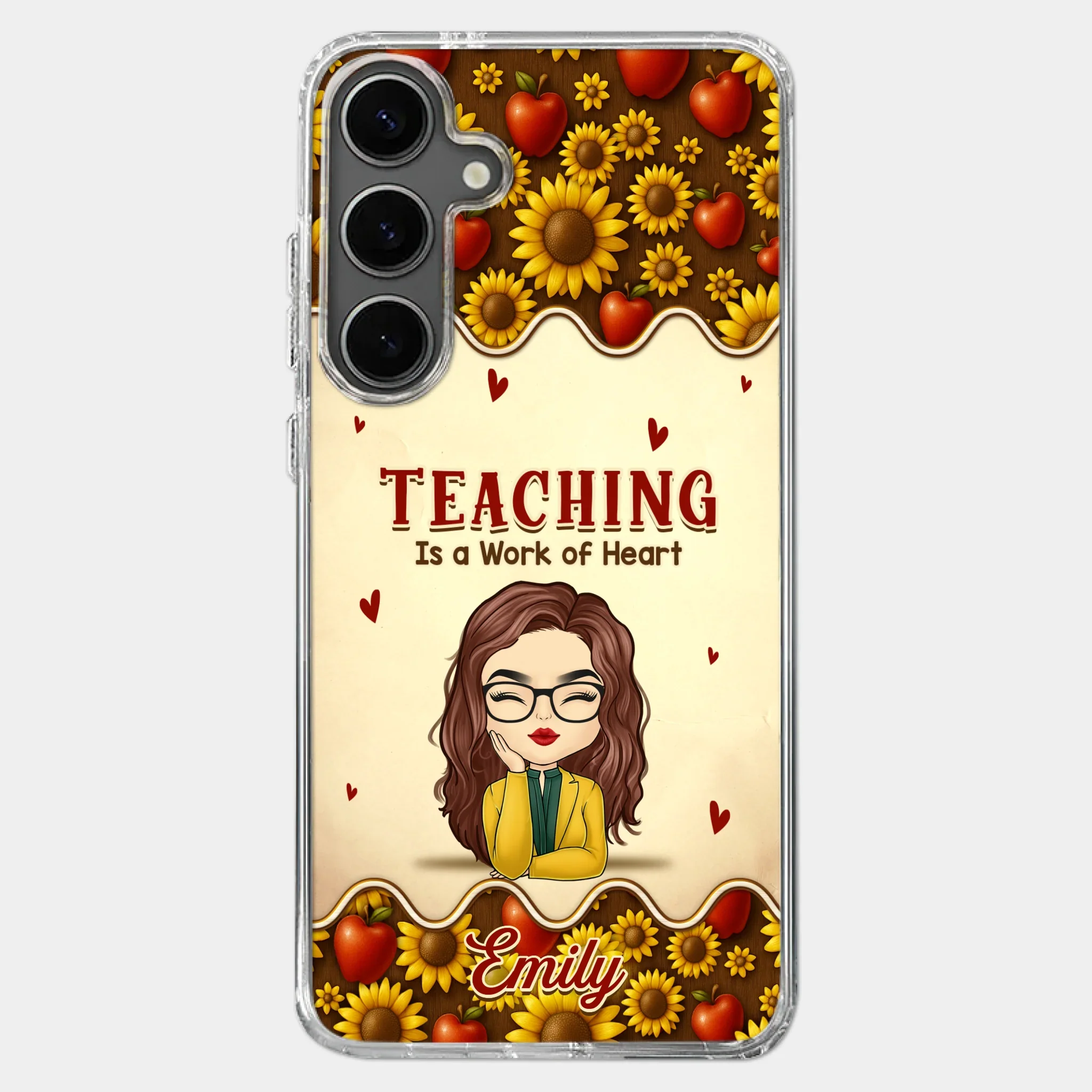 Custom Clear Phone Case - Personalized Birthday Gifts For Teachers - Teachers Make Magic Happen
