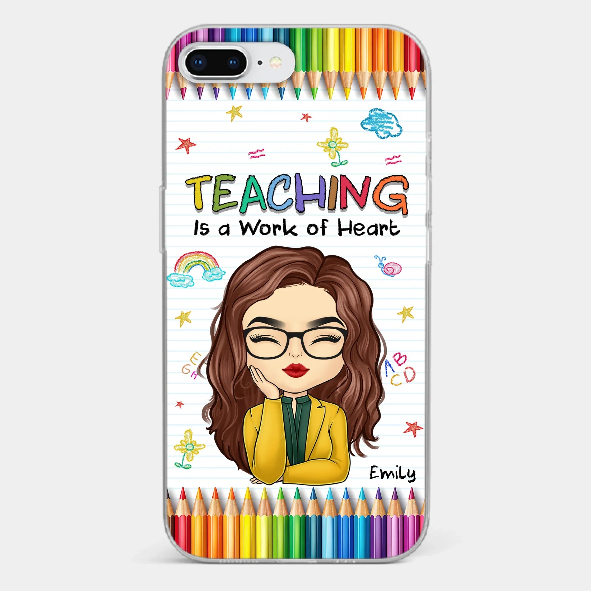 Custom Clear Phone Case - Personalized Birthday Gifts For Teachers - Teachers Grow Dreams