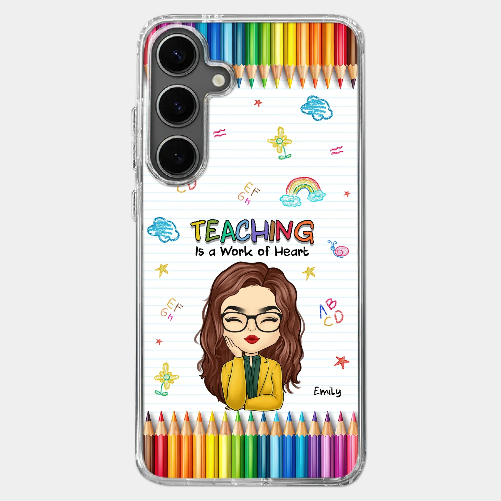Custom Clear Phone Case - Personalized Birthday Gifts For Teachers - Teachers Grow Dreams