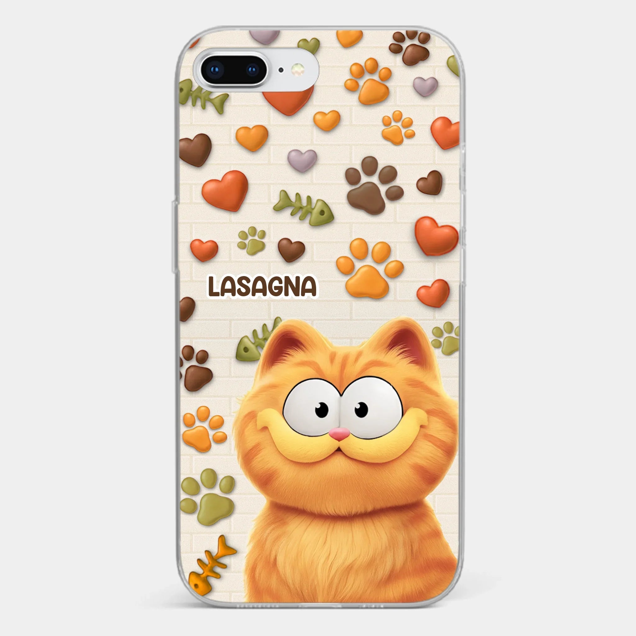 Custom 3D Inflated Effect Printed Clear Phone Case - Personalized Birthday Gifts For Cat Lovers, Cat Mom And Dad - Furry Friends Brighten Every Call