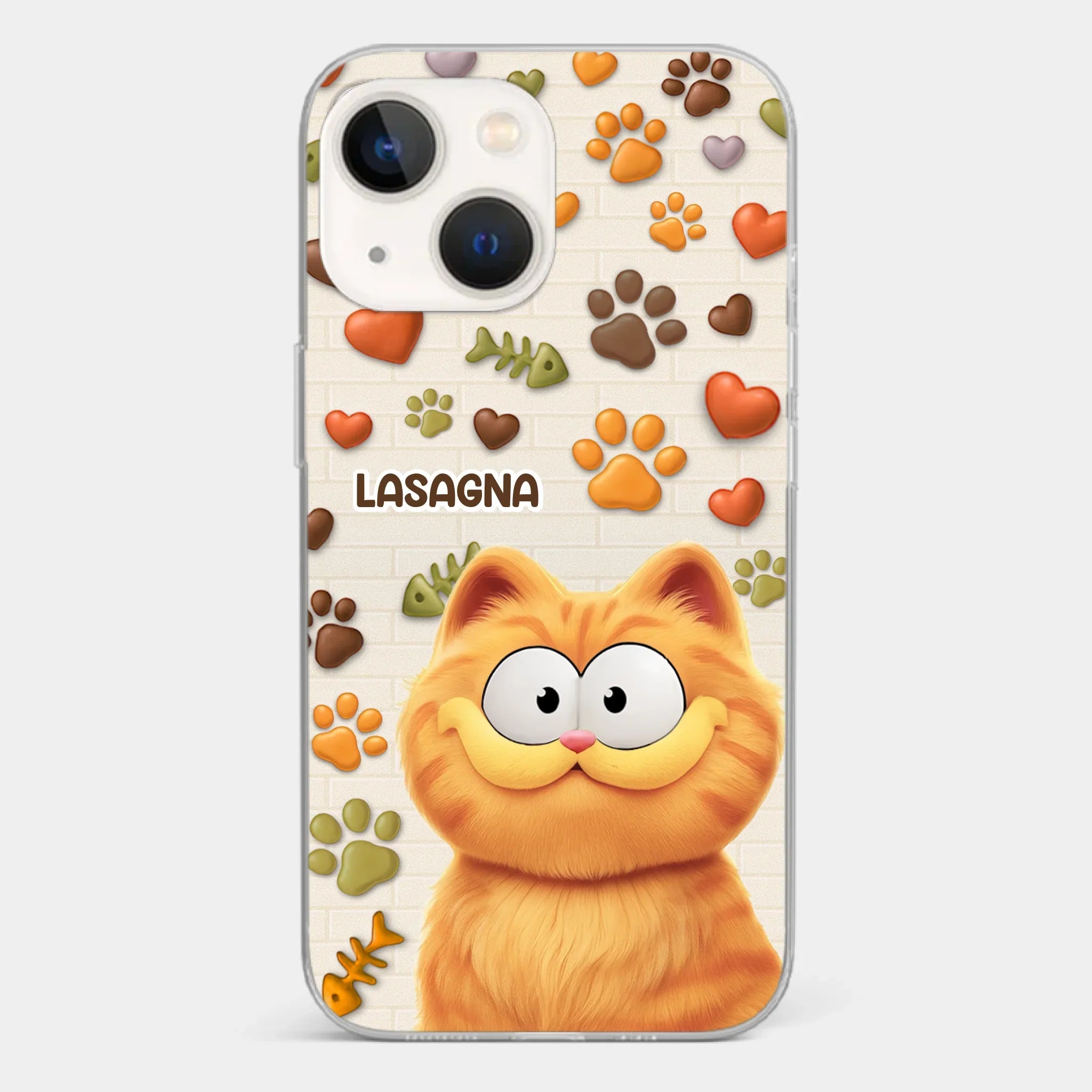 Custom 3D Inflated Effect Printed Clear Phone Case - Personalized Birthday Gifts For Cat Lovers, Cat Mom And Dad - Furry Friends Brighten Every Call