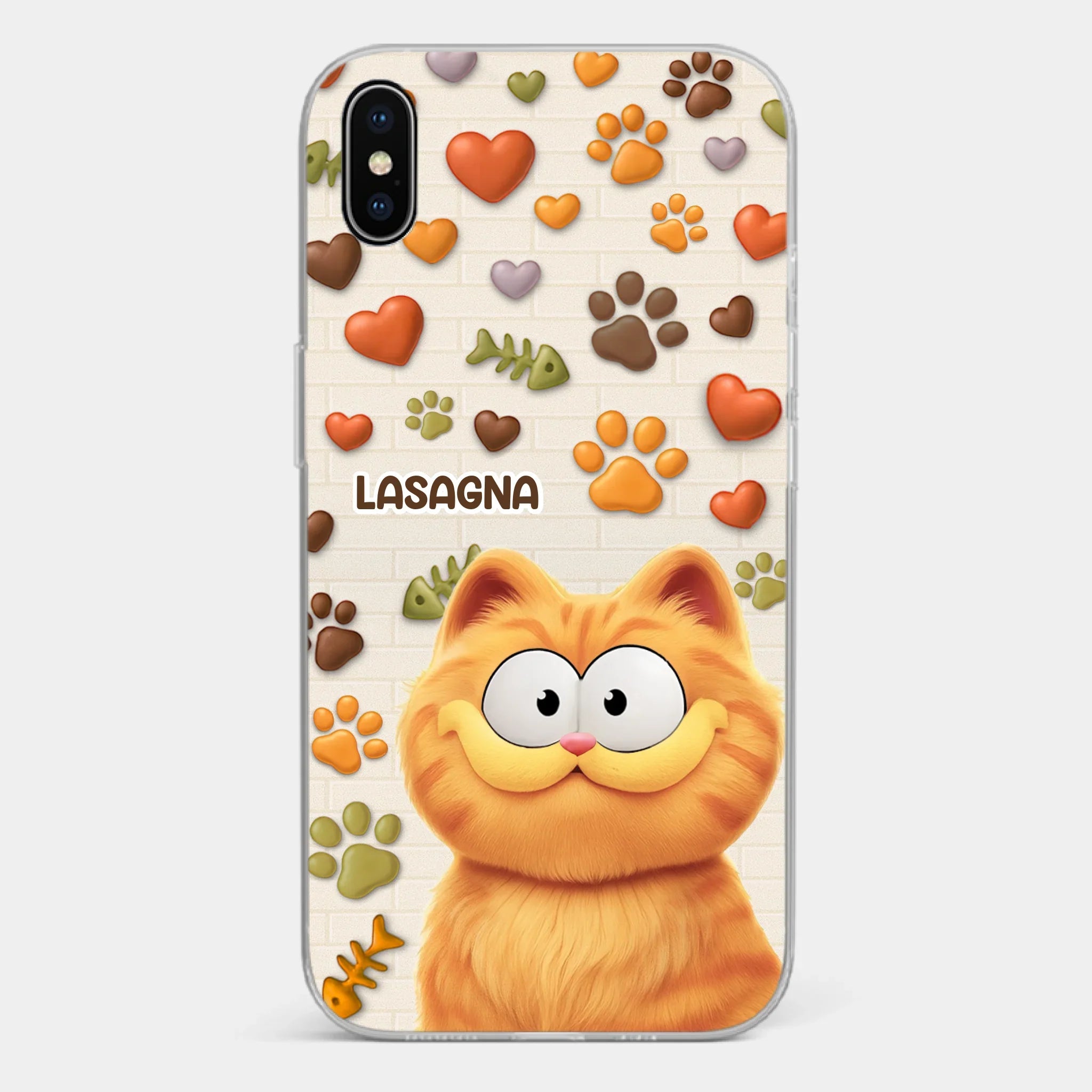 Custom 3D Inflated Effect Printed Clear Phone Case - Personalized Birthday Gifts For Cat Lovers, Cat Mom And Dad - Furry Friends Brighten Every Call
