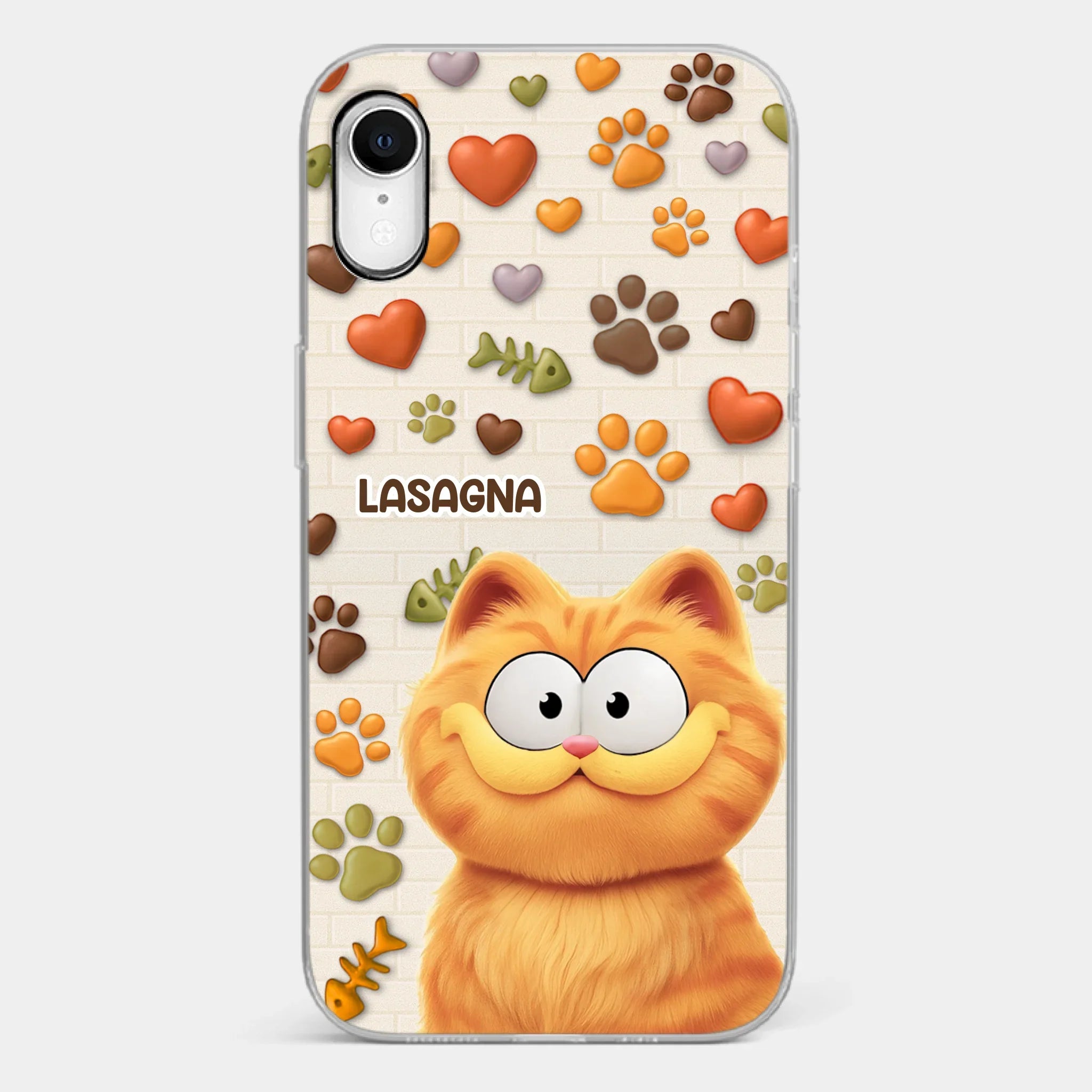 Custom 3D Inflated Effect Printed Clear Phone Case - Personalized Birthday Gifts For Cat Lovers, Cat Mom And Dad - Furry Friends Brighten Every Call