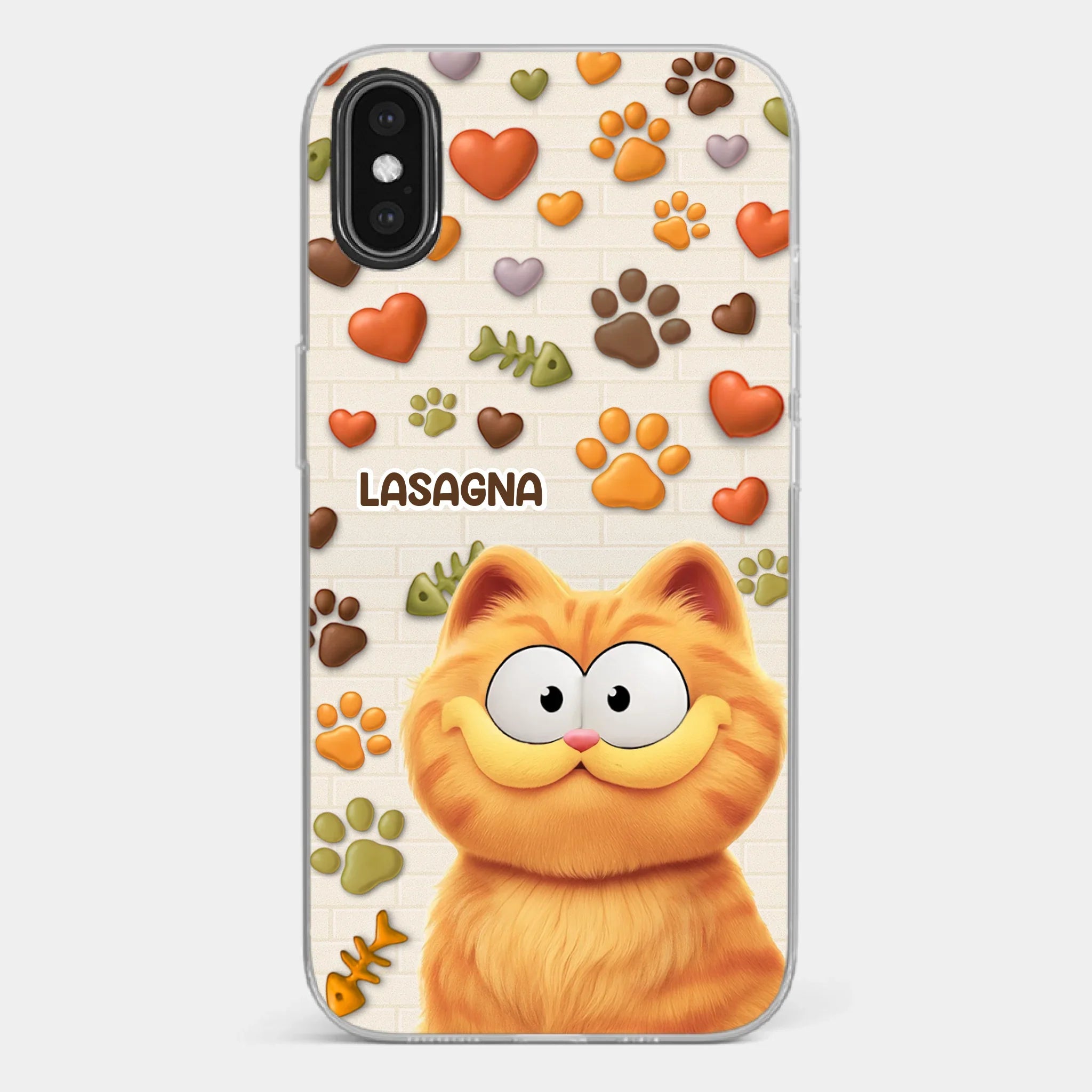 Custom 3D Inflated Effect Printed Clear Phone Case - Personalized Birthday Gifts For Cat Lovers, Cat Mom And Dad - Furry Friends Brighten Every Call