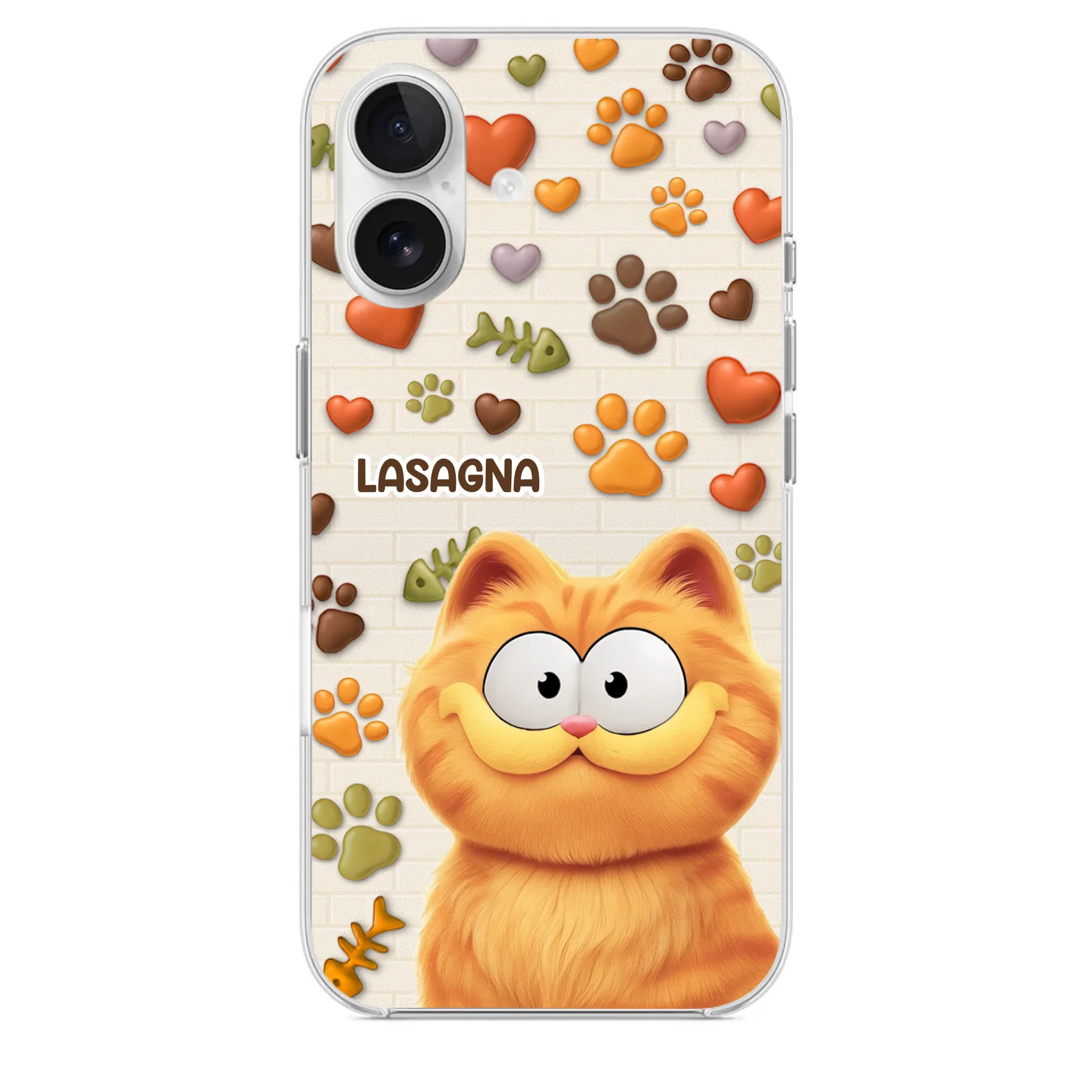 Custom 3D Inflated Effect Printed Clear Phone Case - Personalized Birthday Gifts For Cat Lovers, Cat Mom And Dad - Furry Friends Brighten Every Call
