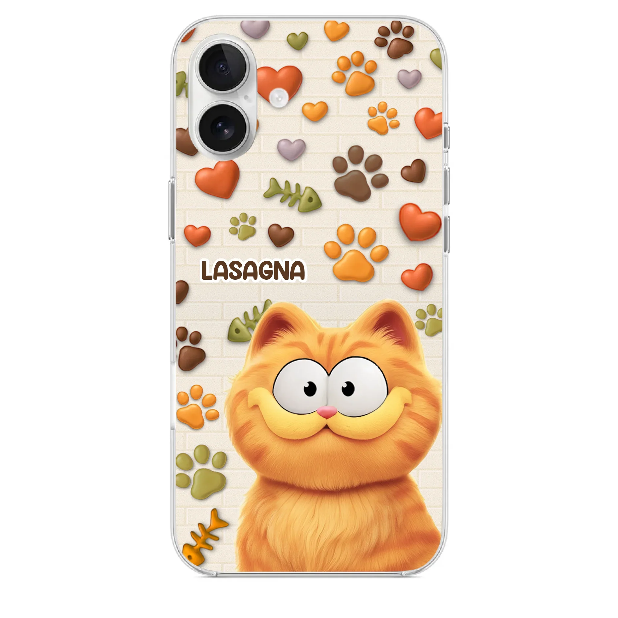 Custom 3D Inflated Effect Printed Clear Phone Case - Personalized Birthday Gifts For Cat Lovers, Cat Mom And Dad - Furry Friends Brighten Every Call