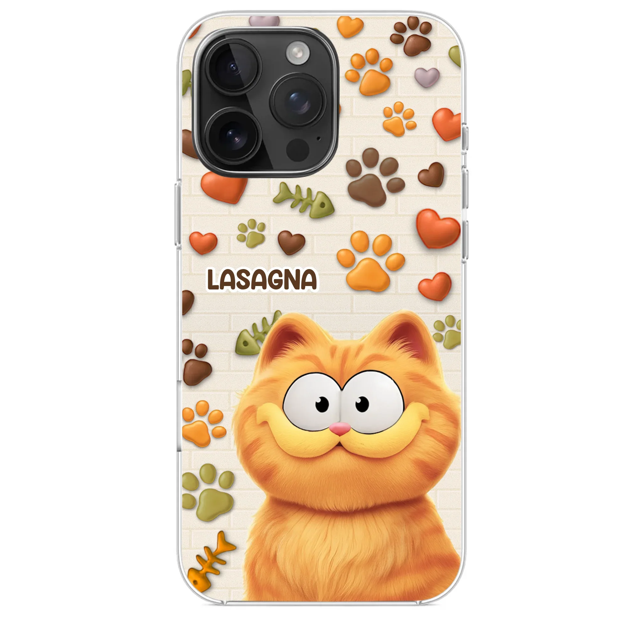 Custom 3D Inflated Effect Printed Clear Phone Case - Personalized Birthday Gifts For Cat Lovers, Cat Mom And Dad - Furry Friends Brighten Every Call