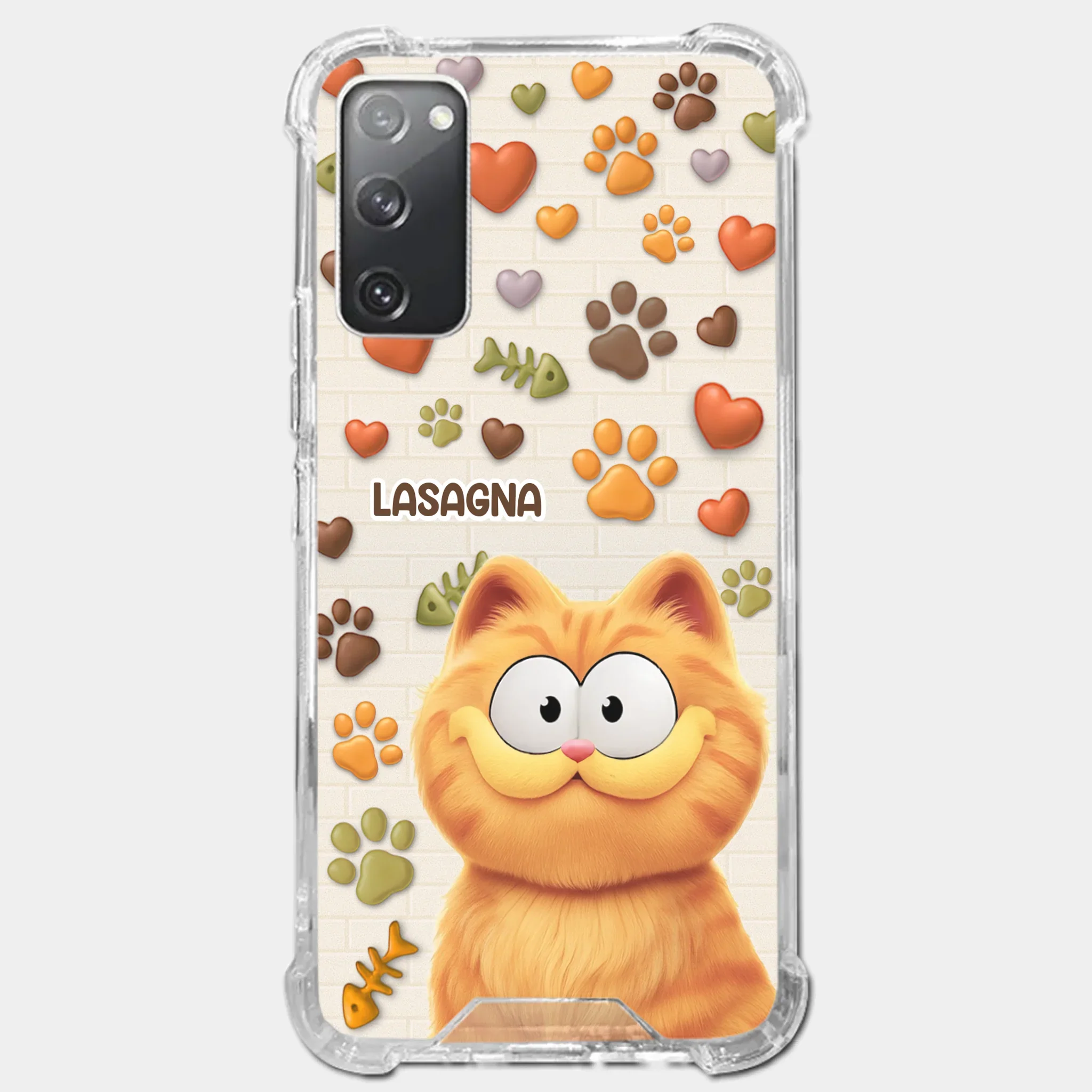 Custom 3D Inflated Effect Printed Clear Phone Case - Personalized Birthday Gifts For Cat Lovers, Cat Mom And Dad - Furry Friends Brighten Every Call