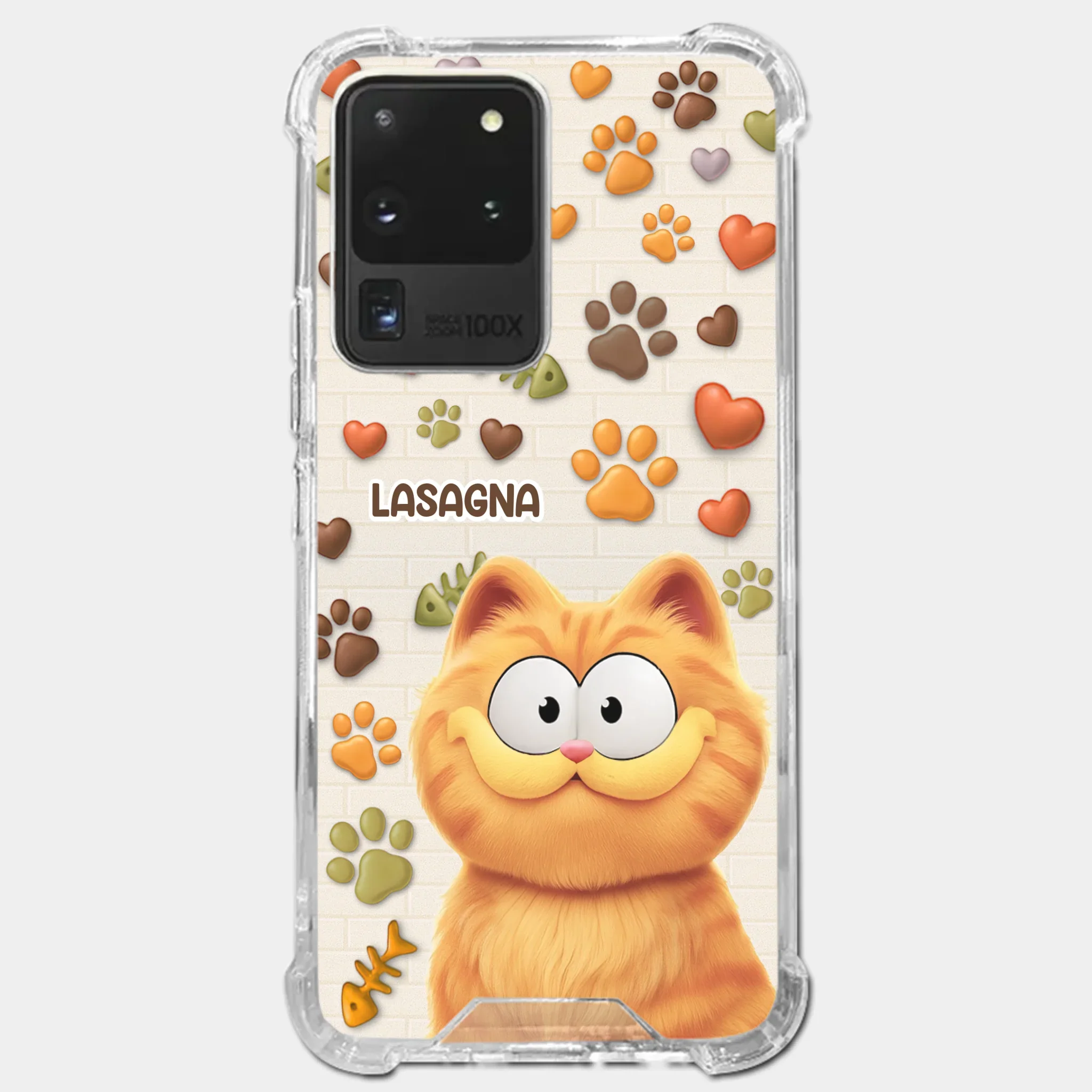 Custom 3D Inflated Effect Printed Clear Phone Case - Personalized Birthday Gifts For Cat Lovers, Cat Mom And Dad - Furry Friends Brighten Every Call