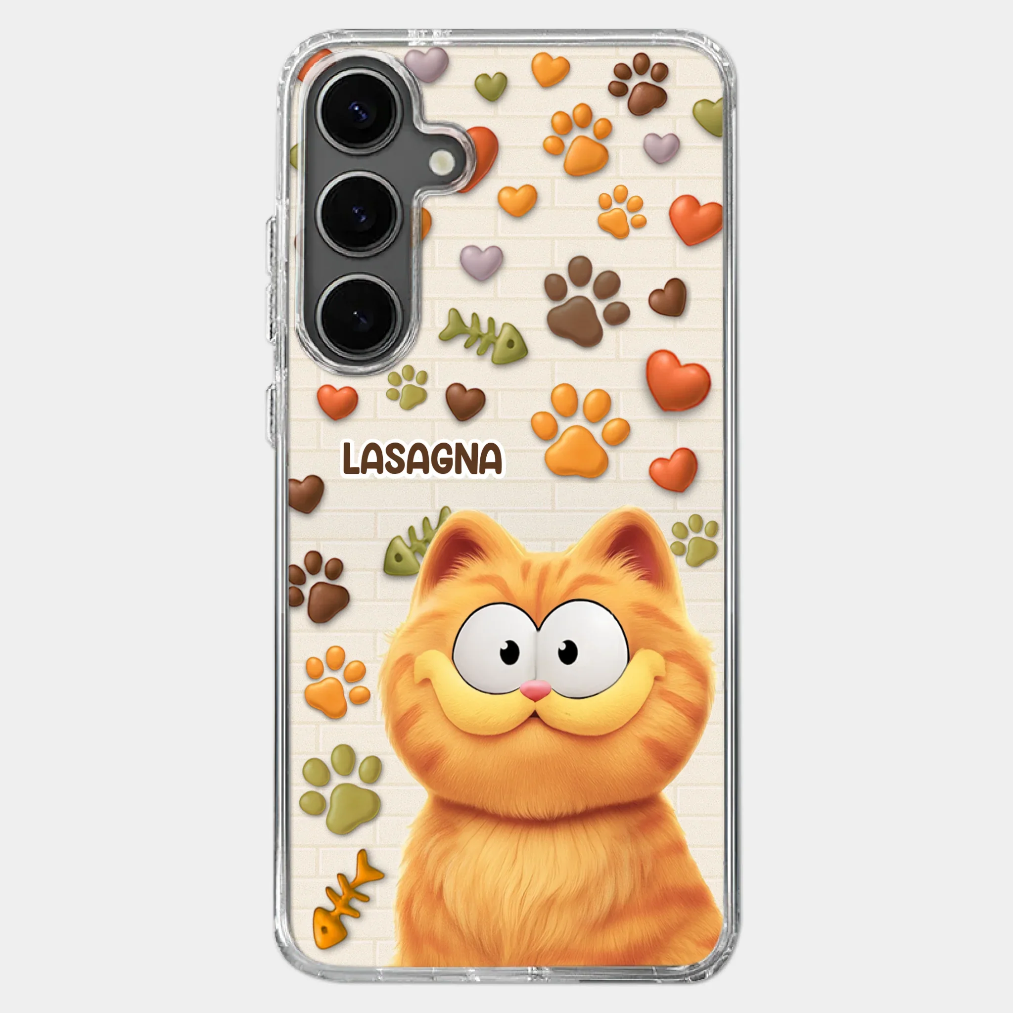 Custom 3D Inflated Effect Printed Clear Phone Case - Personalized Birthday Gifts For Cat Lovers, Cat Mom And Dad - Furry Friends Brighten Every Call