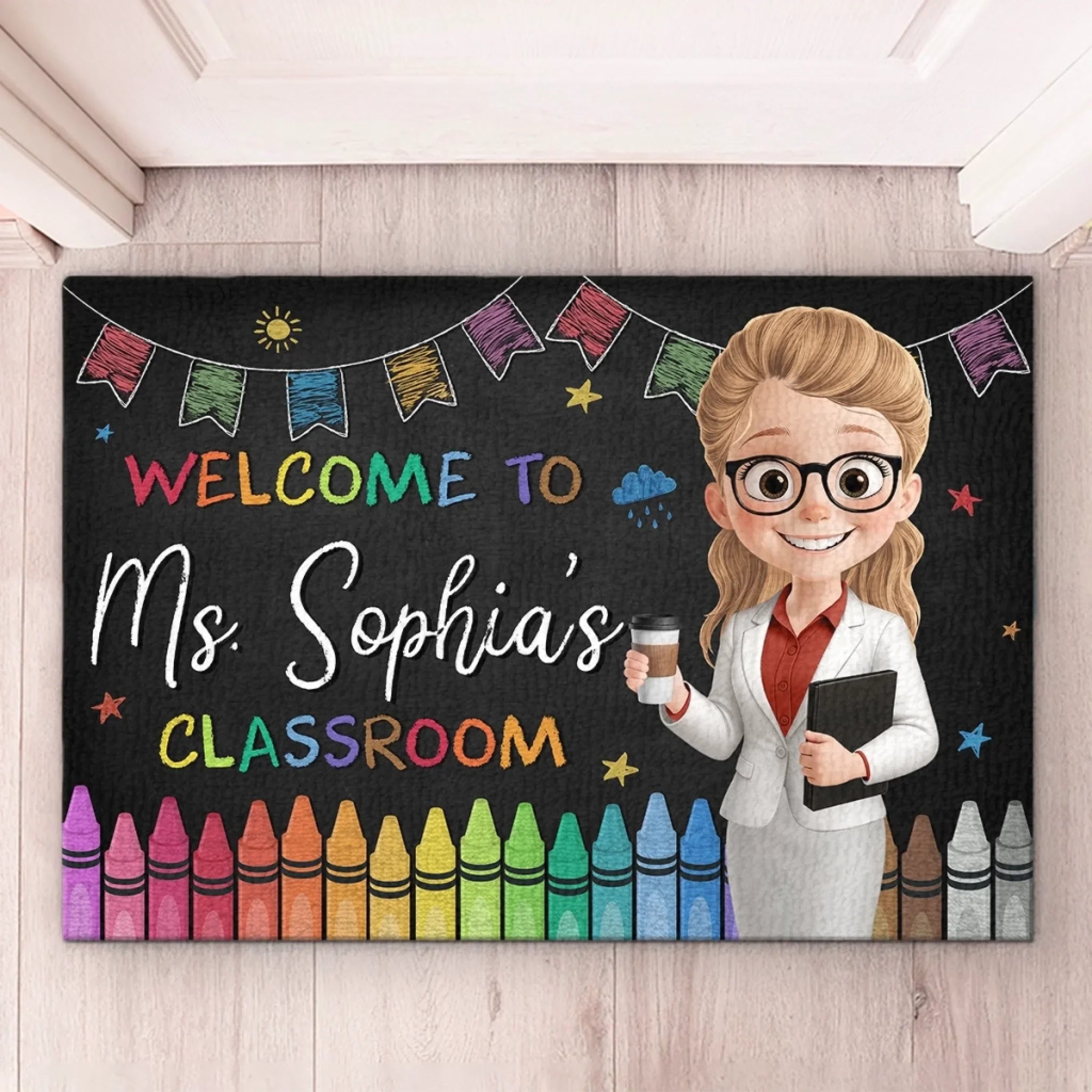 Custom Home Decor Decorative Mat - Personalized Back To School Gifts For Teachers - Where Young Minds Come Alive