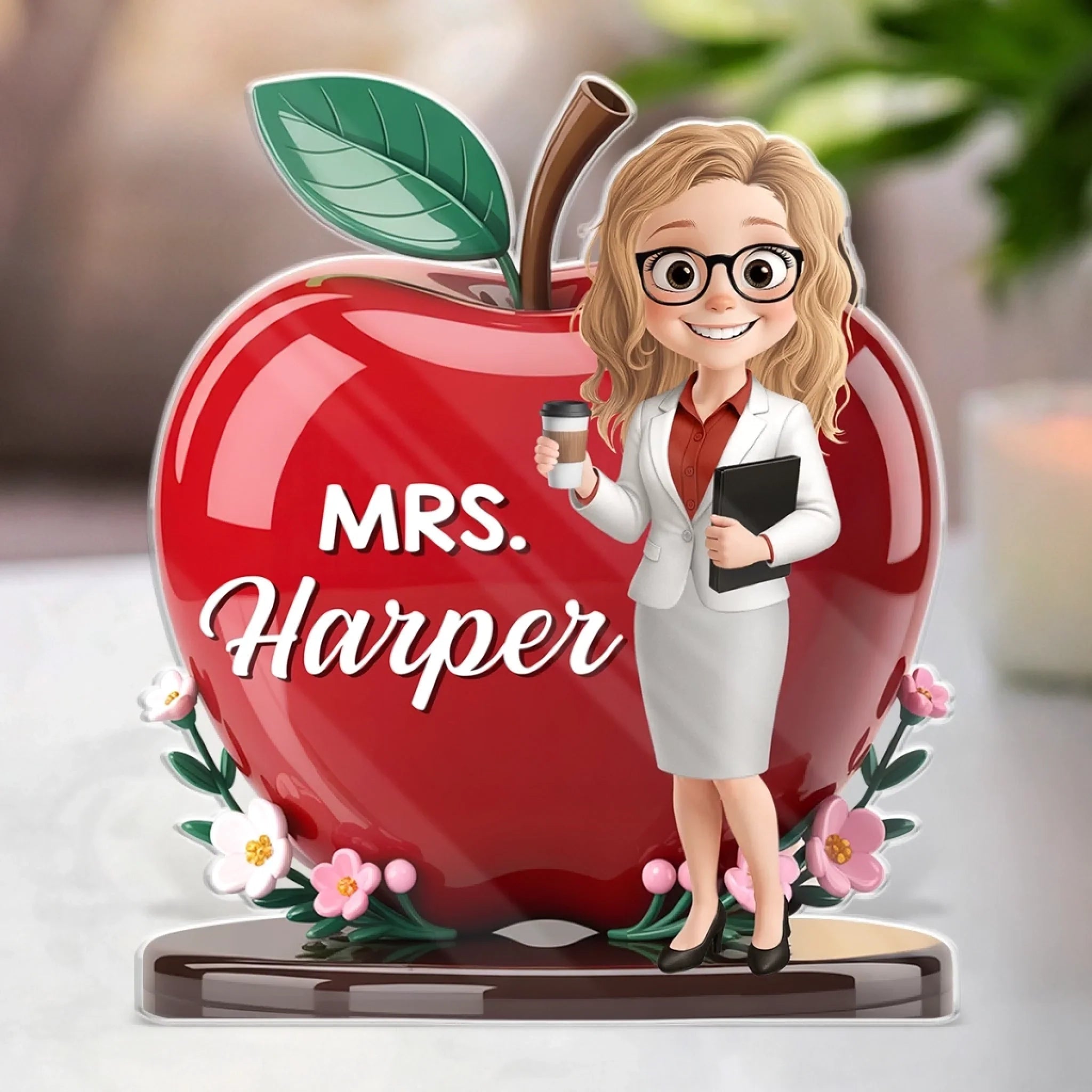 Custom Acrylic Plaque - Personalized Back To School Gifts For Teachers - Where Learning Shines Bright Every Day