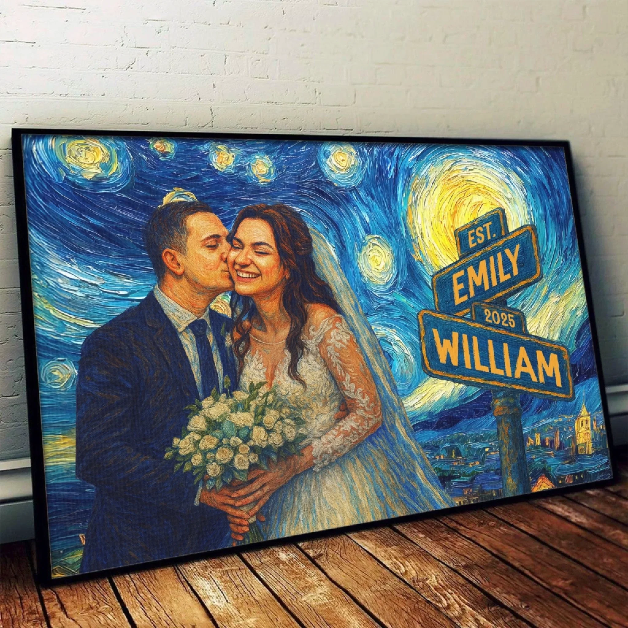 Custom Photo Horizontal Poster - Personalized Anniversary Wedding Gifts For Husband And Wife, Him And Her - Every Sunset With You