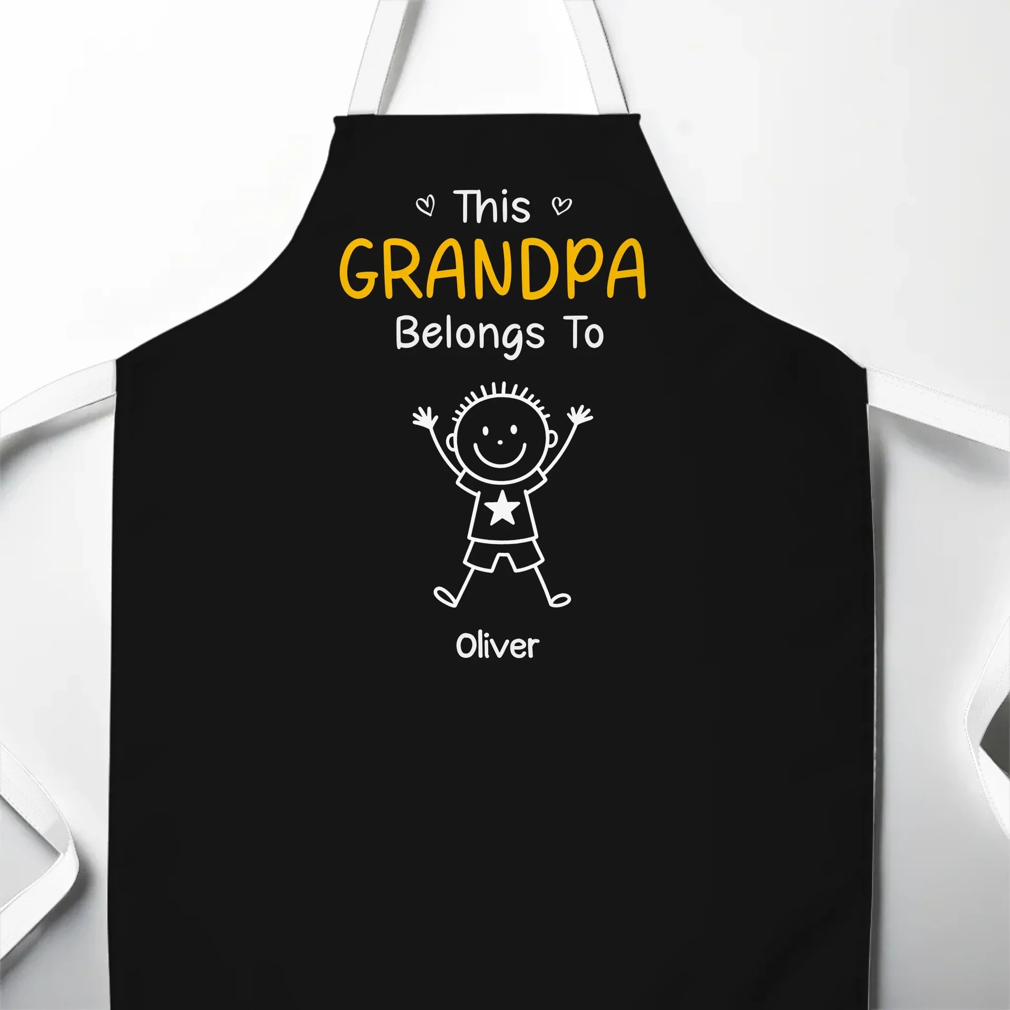 Custom Apron - Personalized Birthday Gifts For Dad, Grandpa - This Grandpa Loves His Crew