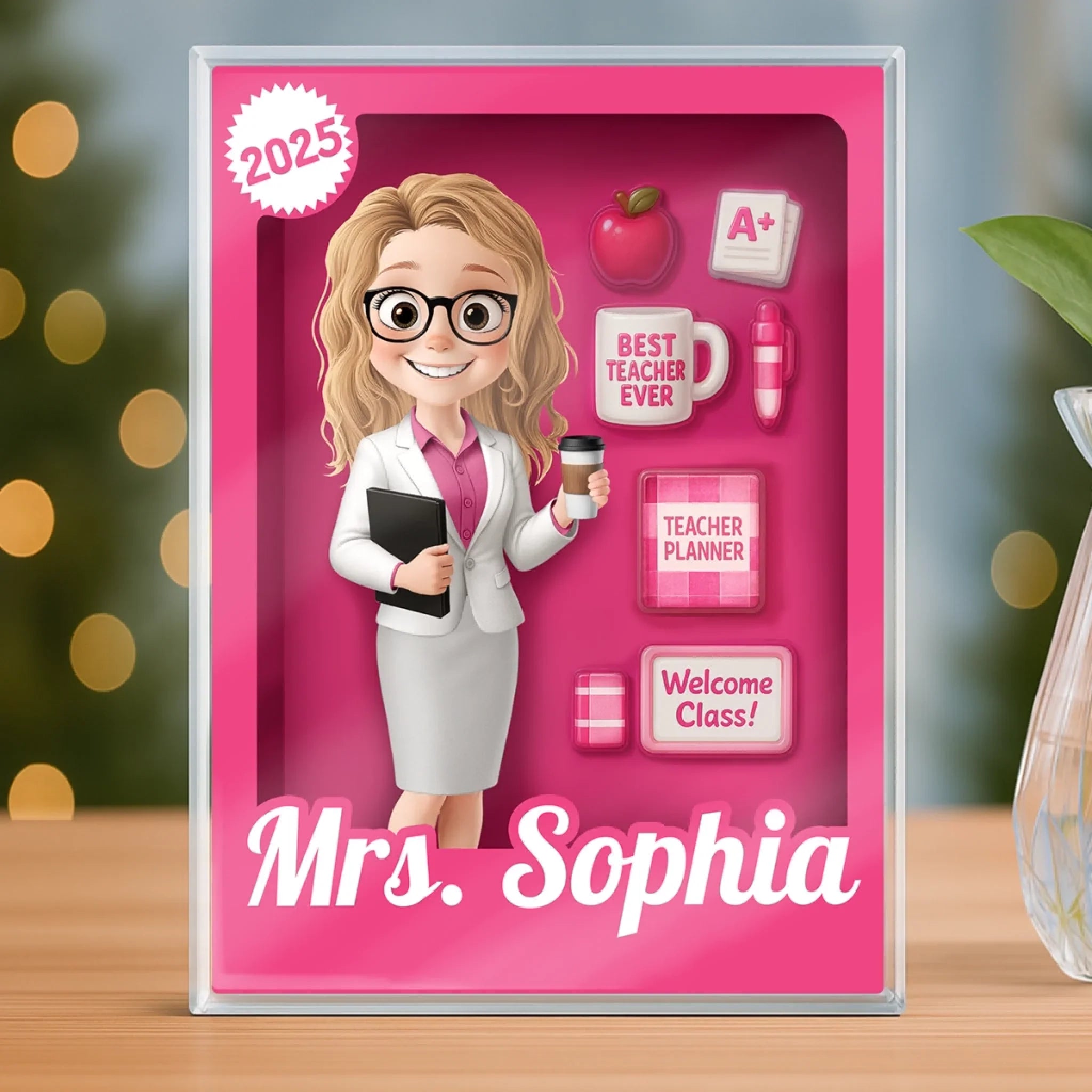 Custom Rectangle Shaped Acrylic Plaque - Personalized Back To School Gifts For Teachers - Proud To Be Called Teacher