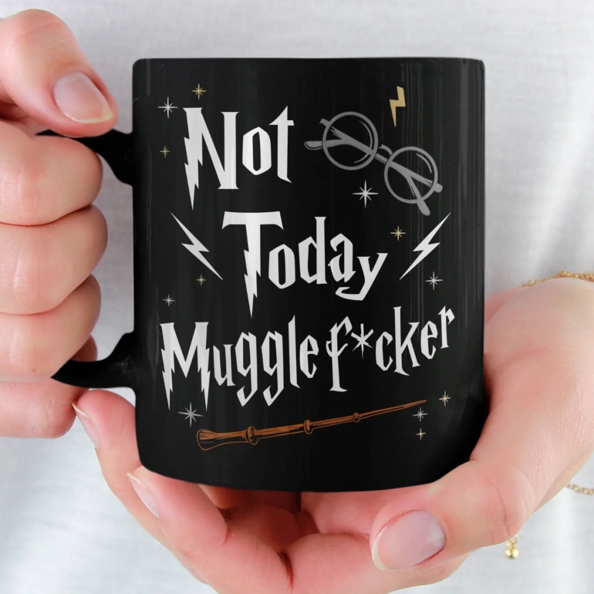 Black Mug - Funny Gifts For Best Friends, Family, Coworker, Work Bestie - Espresso Patronum
