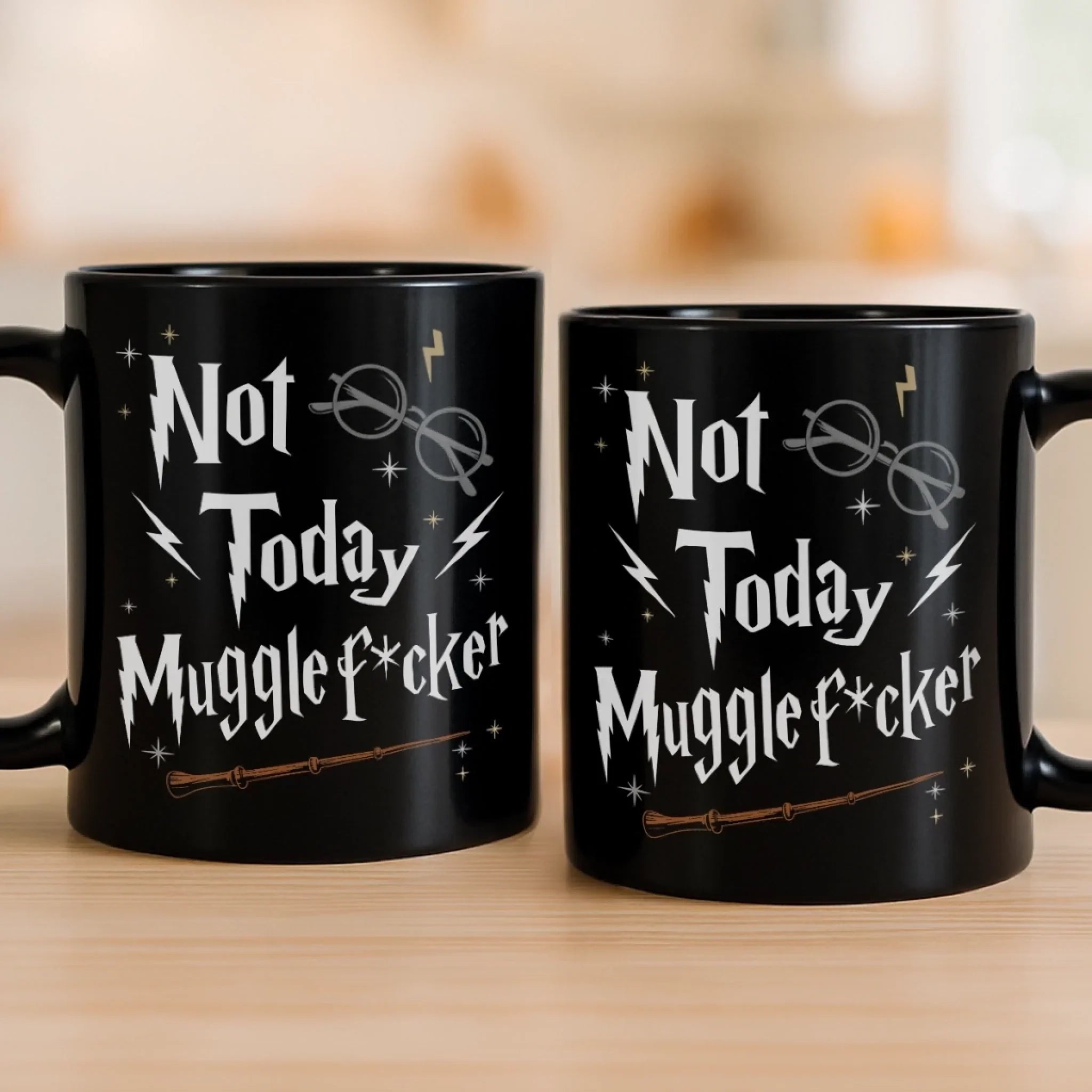 Black Mug - Funny Gifts For Best Friends, Family, Coworker, Work Bestie - Espresso Patronum