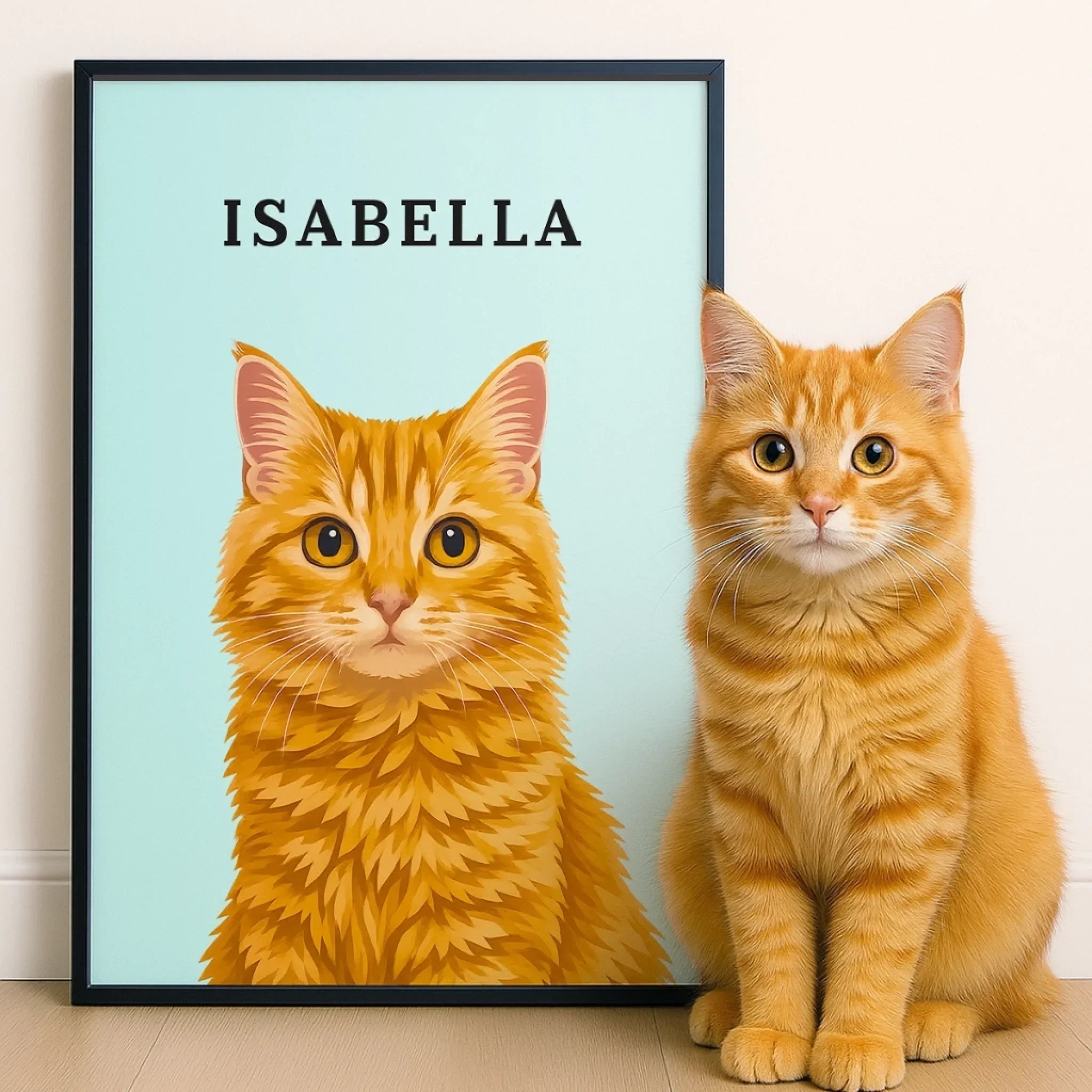 Custom Photo Vertical Poster - Personalized Pet Memorial Sympathy Gifts For Dogs, Cats - My Hooman Loves Me This Much