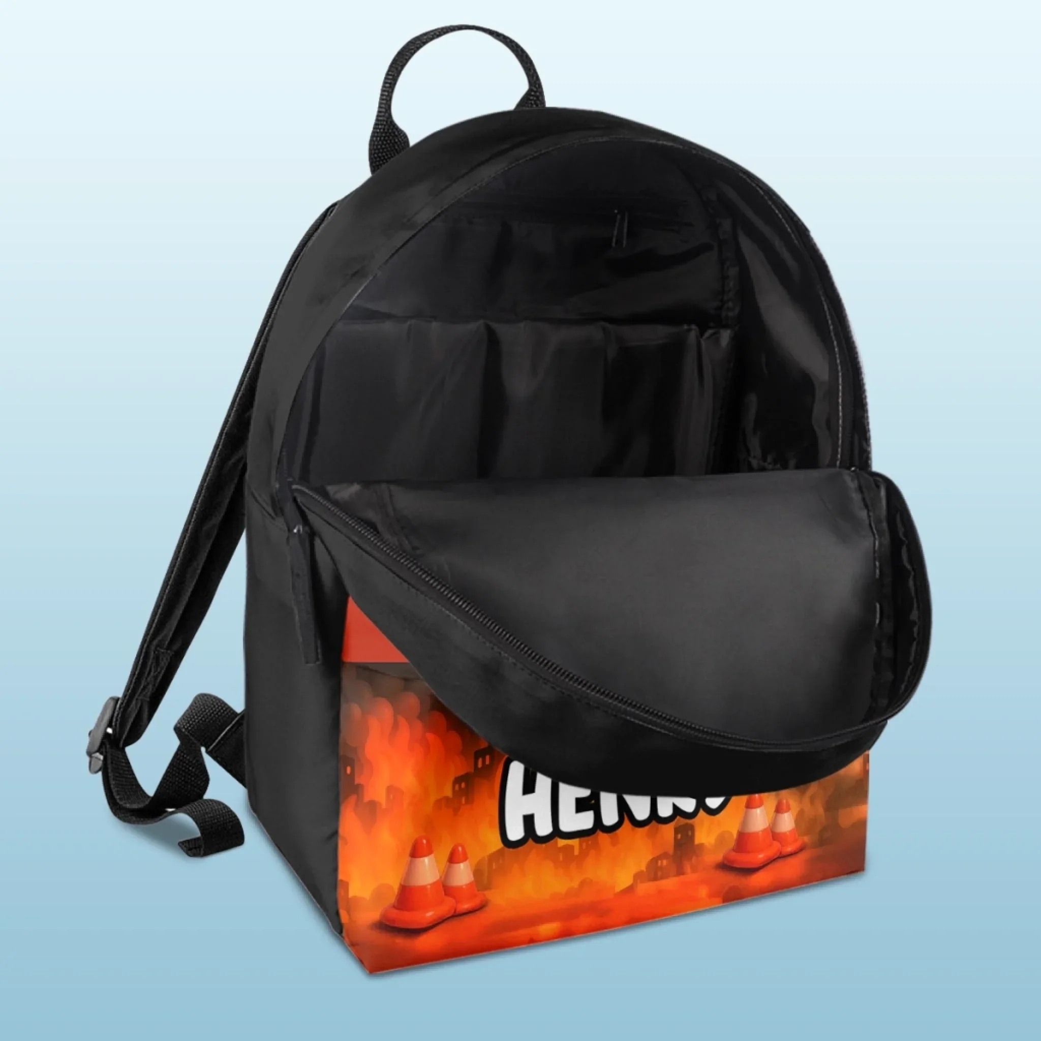 Custom Photo Kids Backpack - Personalized Back To School Gifts For Kids - Brave Little Firefighter Hero