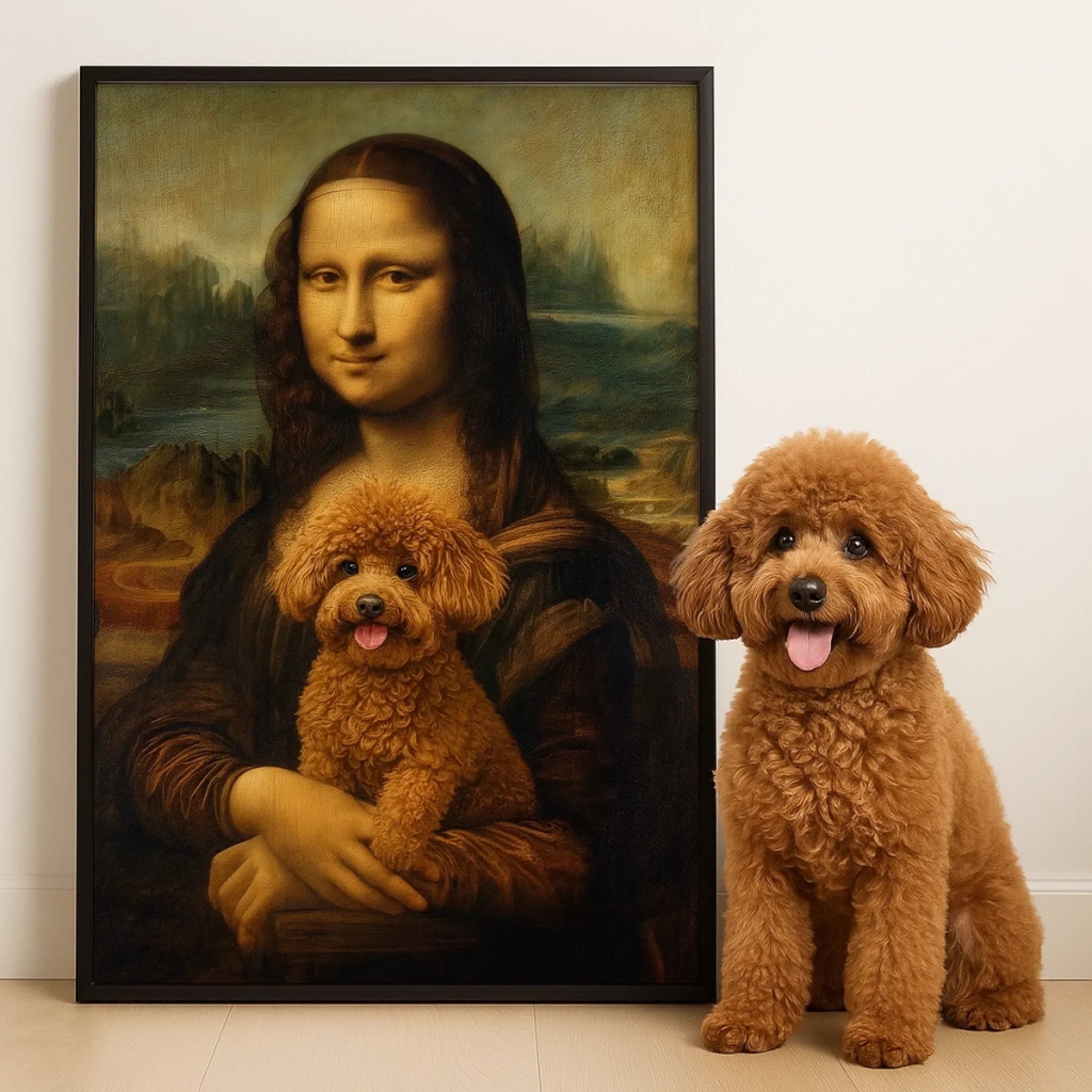 Custom Photo Vertical Poster - Personalized Birthday  Gifts For Dog Cat Lovers, Dog Dad And Mom, Cat Owners - Classic Art, Modern Bark