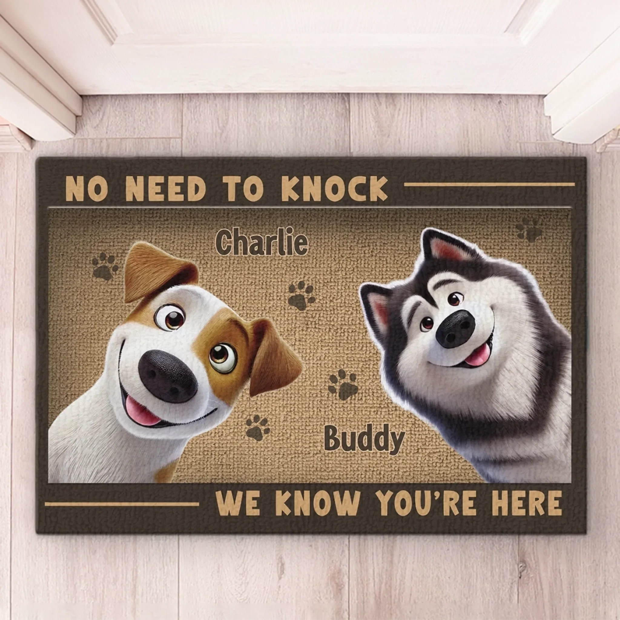 Custom Home Decor Decorative Mat - Personalized Birthday Gifts For Dog Lovers, Dog Dad And Mom - Spoilin’ My Pup Daily