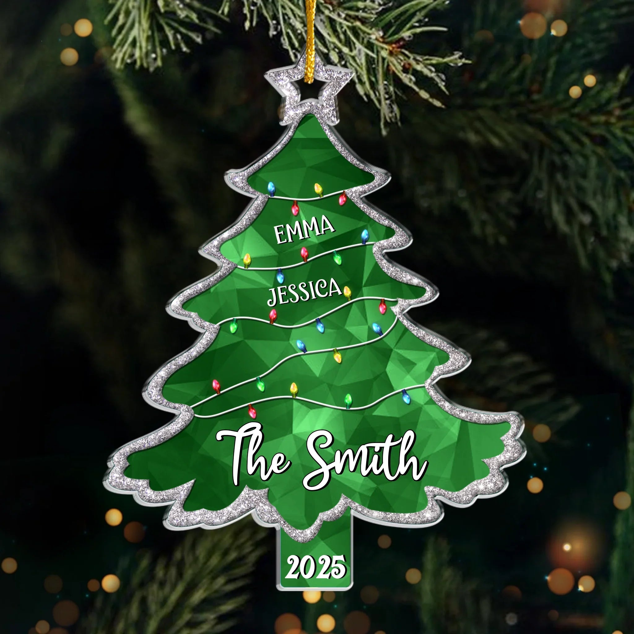 Custom Acrylic Ornament - Personalized Christmas Birthday Gifts For Mom, Dad, Kids - A Tree Full Of Memories