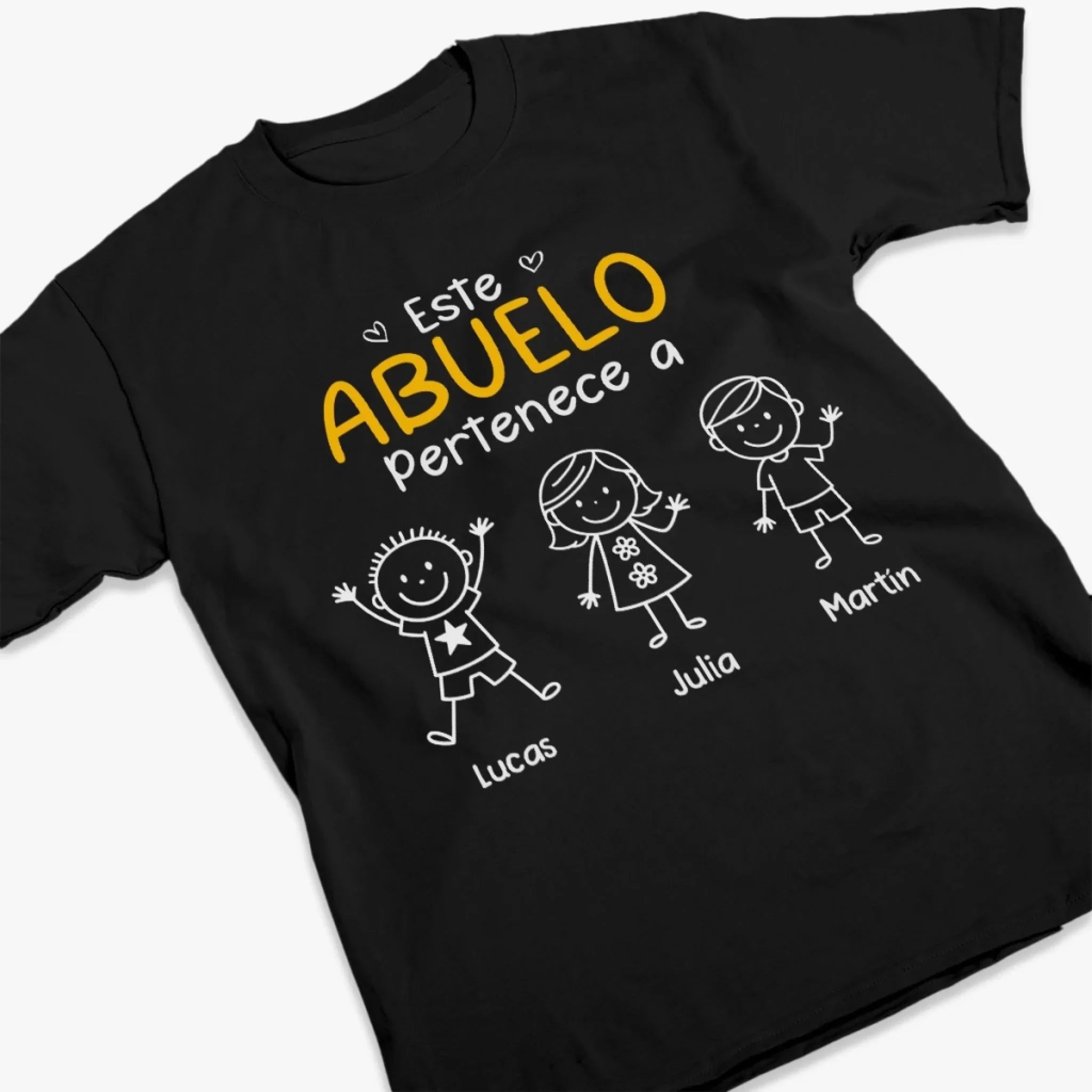 Camiseta Unisex Personalizada, Camiseta Premium, Sudadera con Capucha - Regalos Personalizados de Cumpleaos para Pap, Abuelo - Este Abuelo Pertenece A