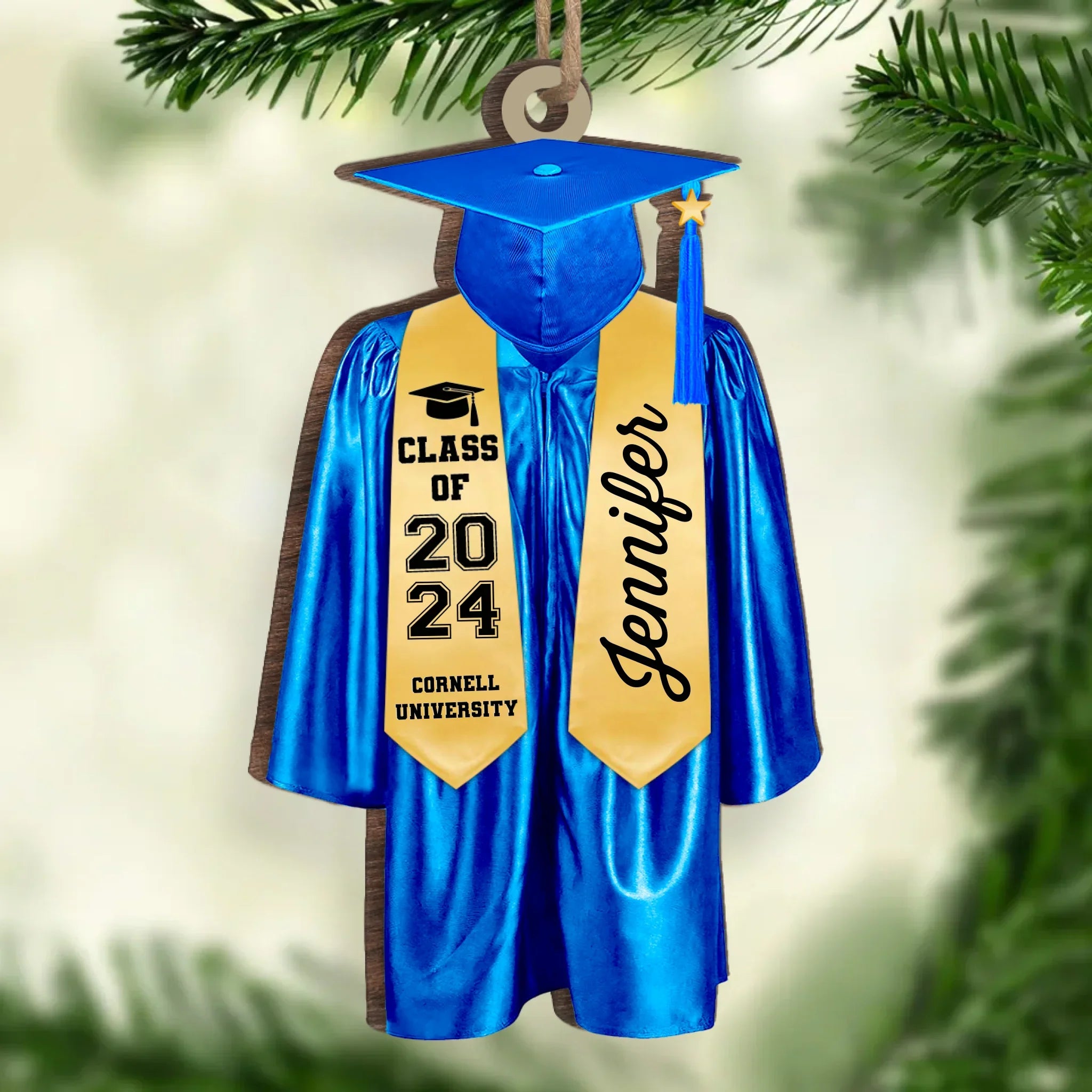 Custom Wood, Acrylic Ornament - Personalized Graduation Christmas Birthday Gifts For Brothers, Sisters, Siblings - Be The Best Of Whatever You Are