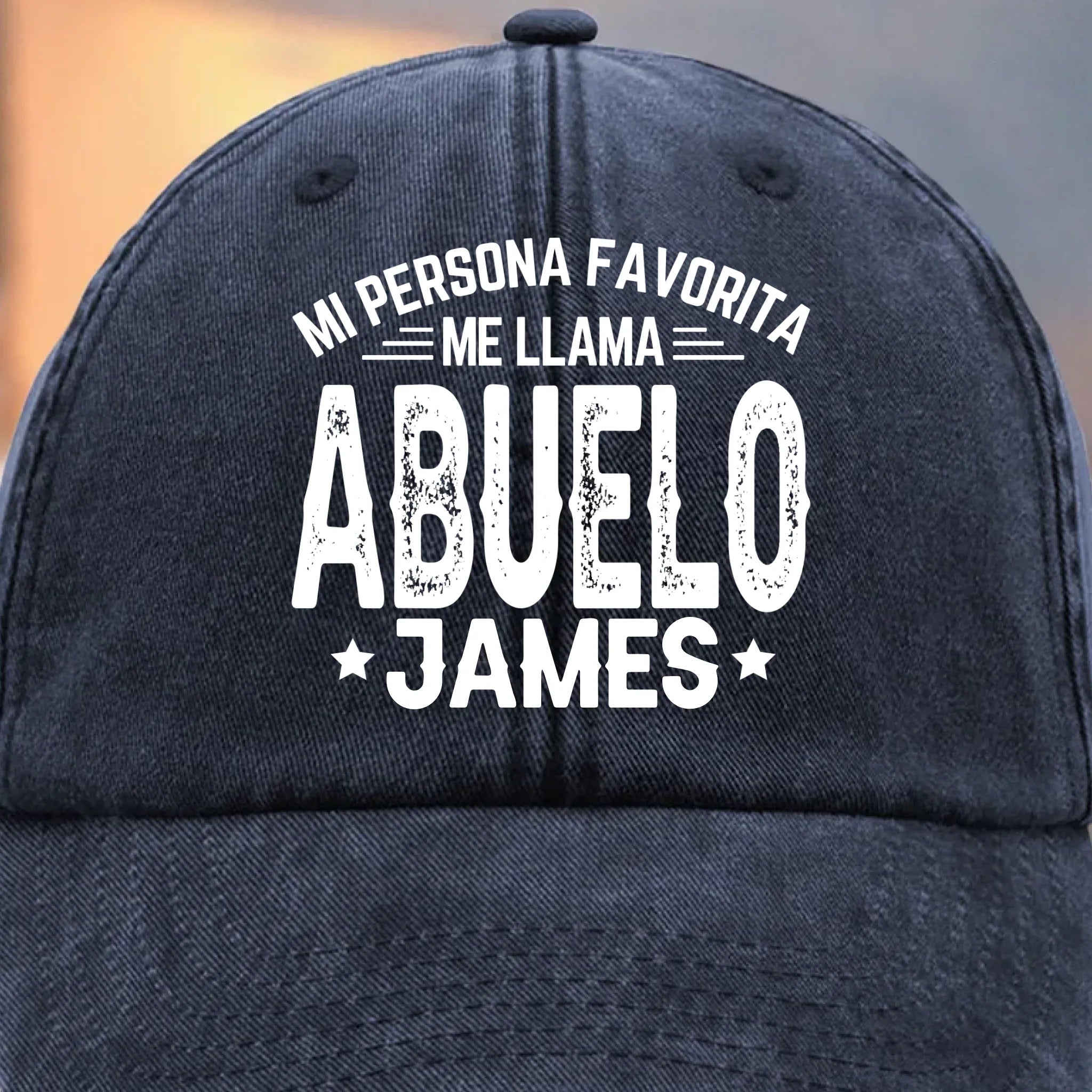 Gorra de Bisbol Personalizada de Mezclilla Vintage Lavada – Regalos de Cumpleaos Personalizados para Pap, Abuelo – La Paternidad Me Queda Bien