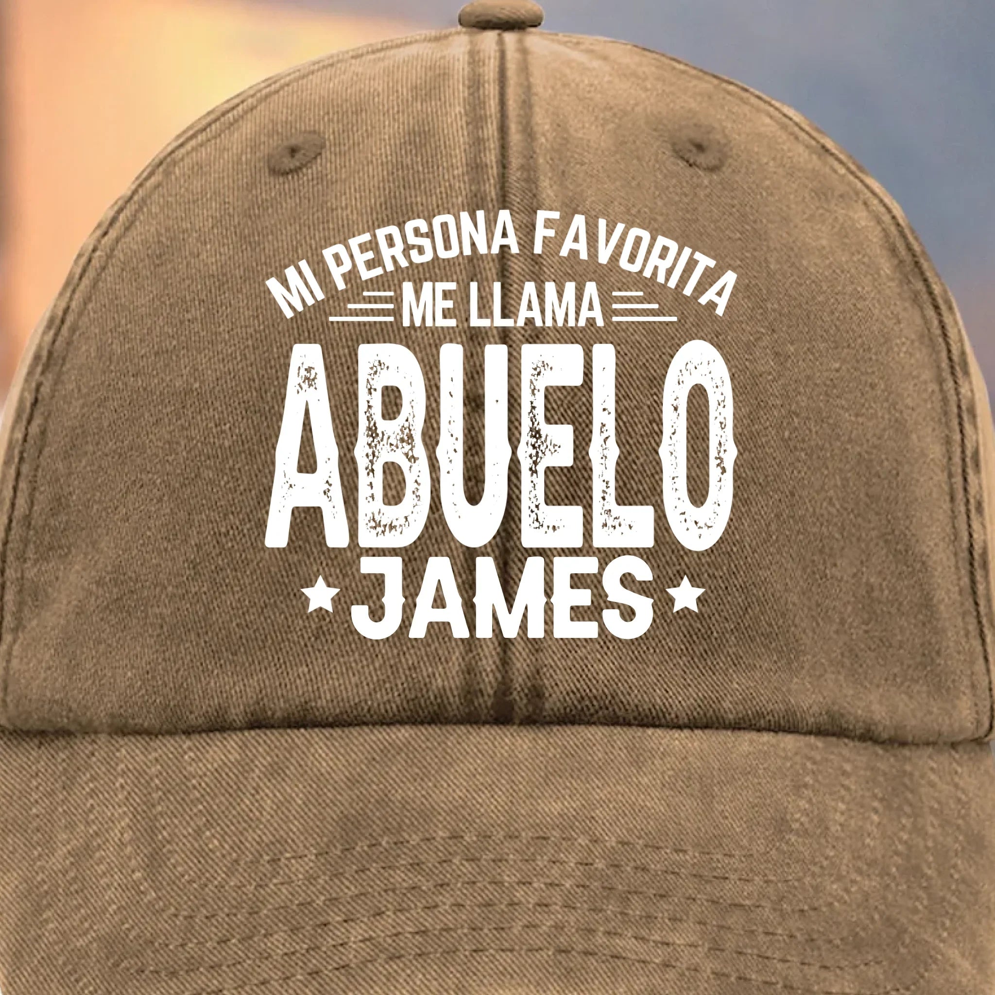 Gorra de Bisbol Personalizada de Mezclilla Vintage Lavada – Regalos de Cumpleaos Personalizados para Pap, Abuelo – La Paternidad Me Queda Bien