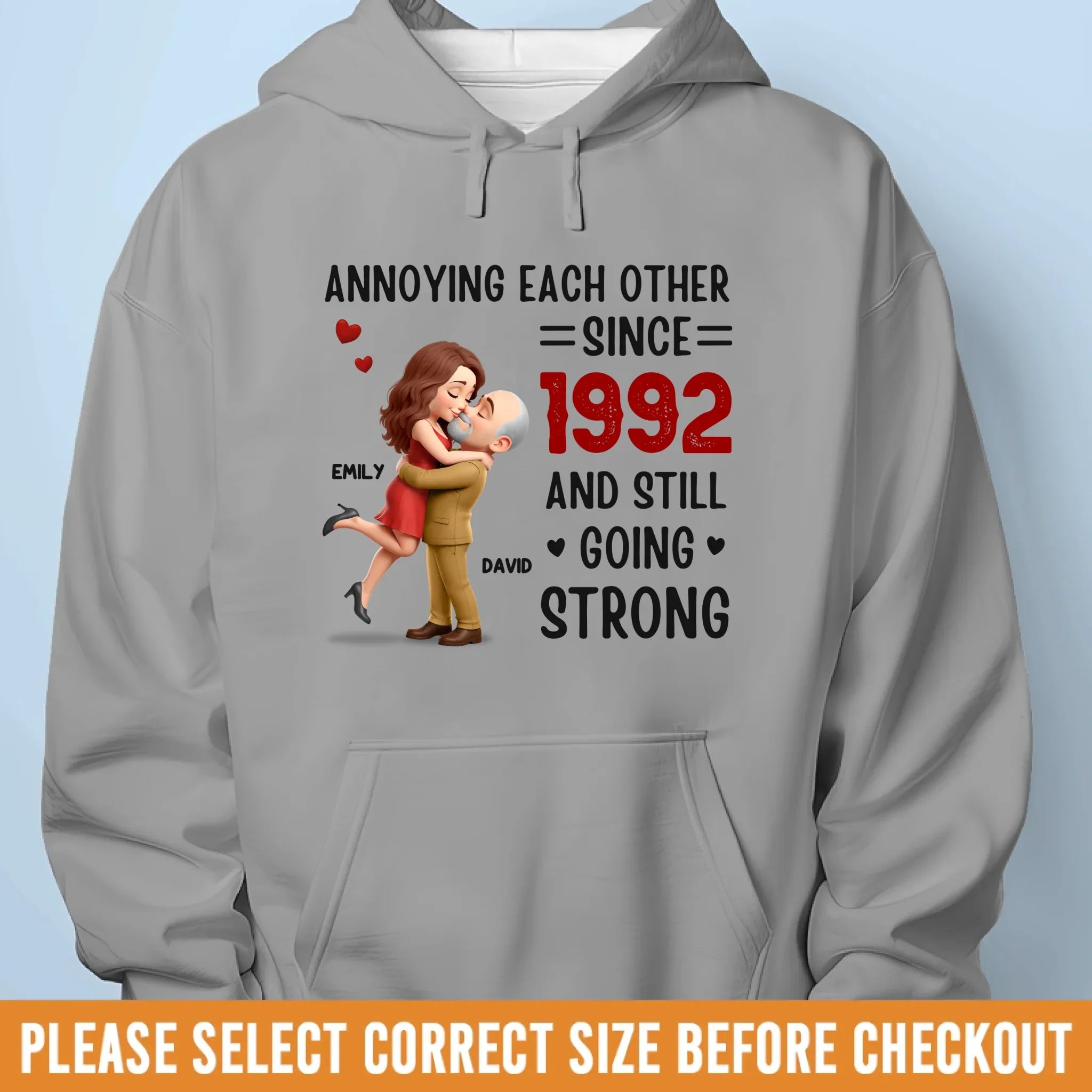Custom Unisex T-shirt, Premium T-shirt, Hoodie - Personalized Anniversary Wedding Gifts For Husband And Wife, Him And Her - Loving You Is My Favorite Chaos