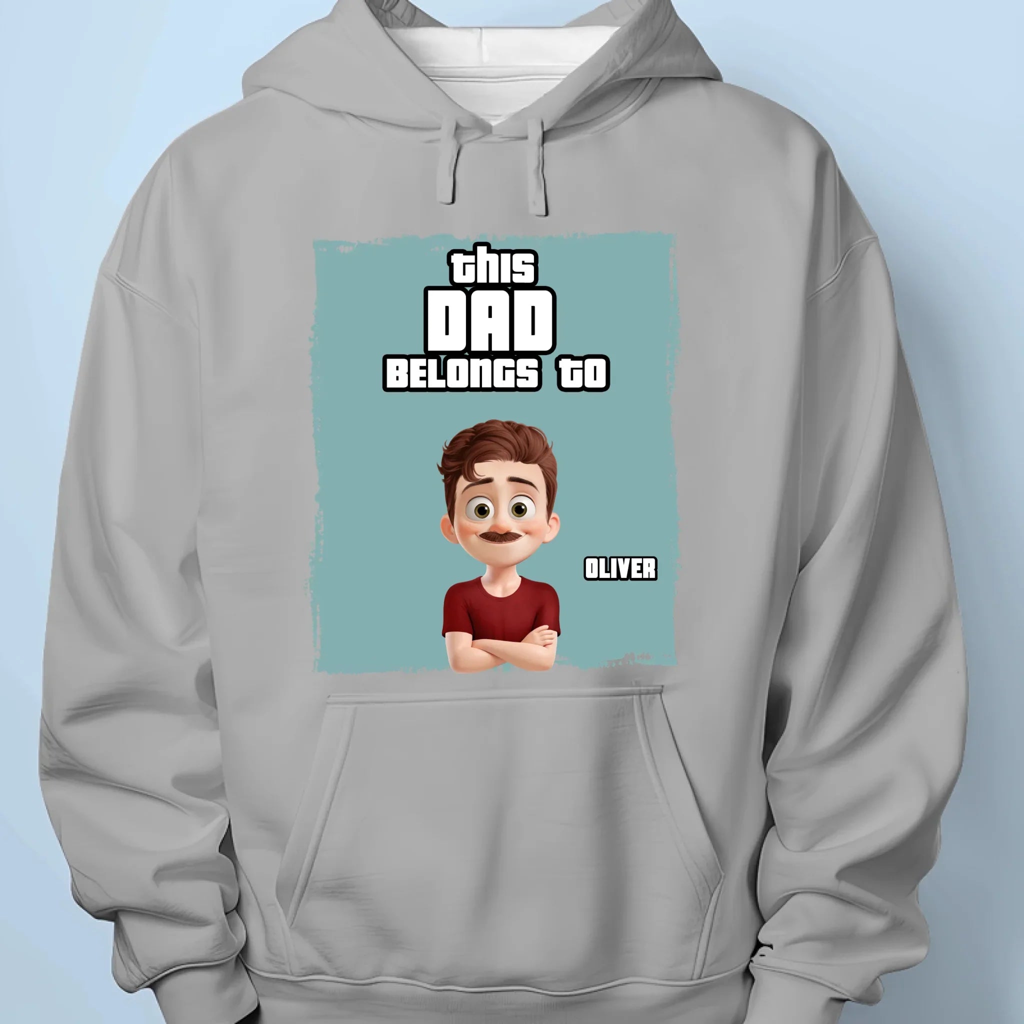 This Dad Belongs To - Family Personalized Custom Unisex T-shirt, Premium T-shirt, Hoodie - Father's Day, Gift For Dad, Grandpa