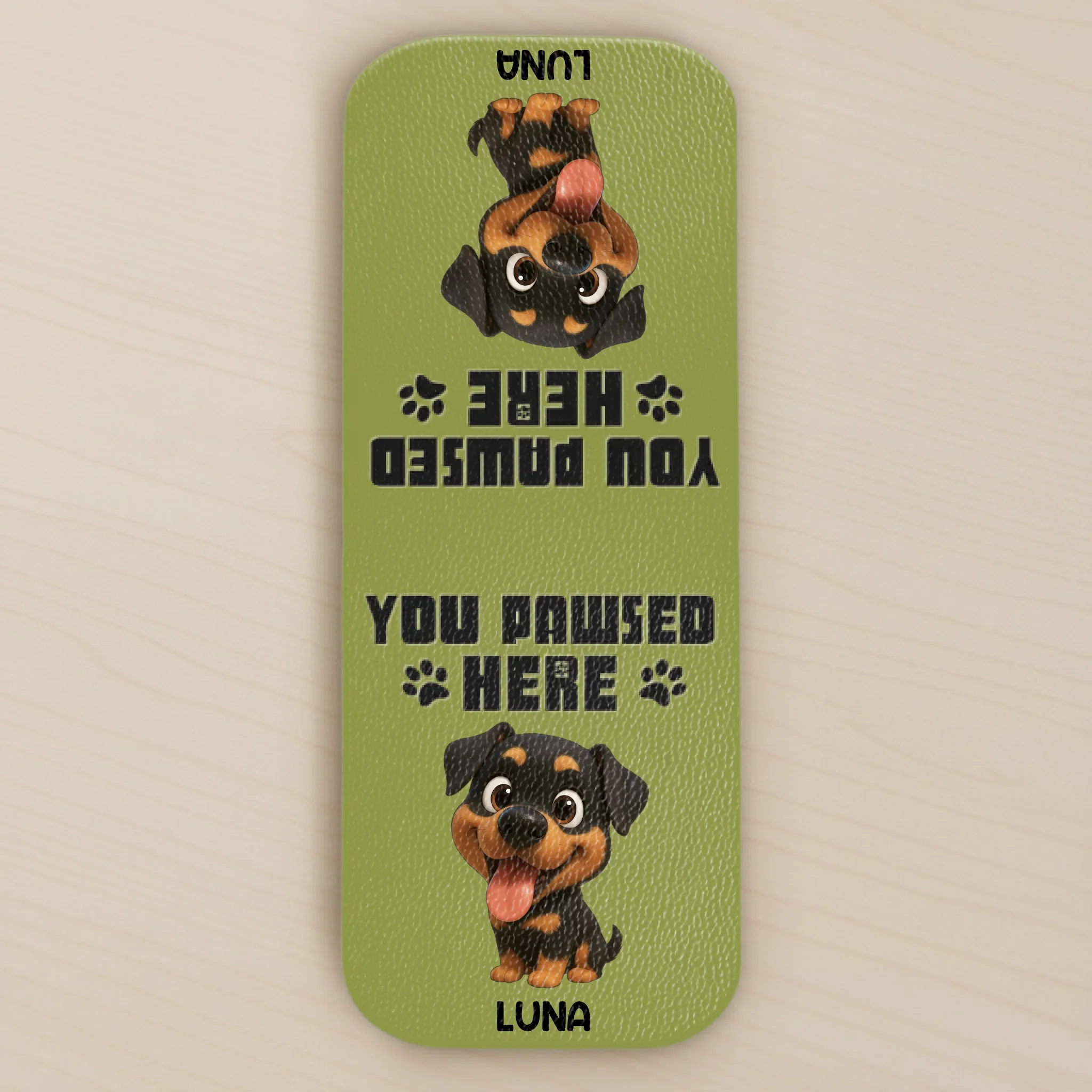Custom Leather Magnetic Bookmark - Personalized  Bookish Gifts For Book Lovers, Bookworms, Dog Cat Lovers, Dog Dad And Mom, Cat Owners - Reading Is Better With Paws
