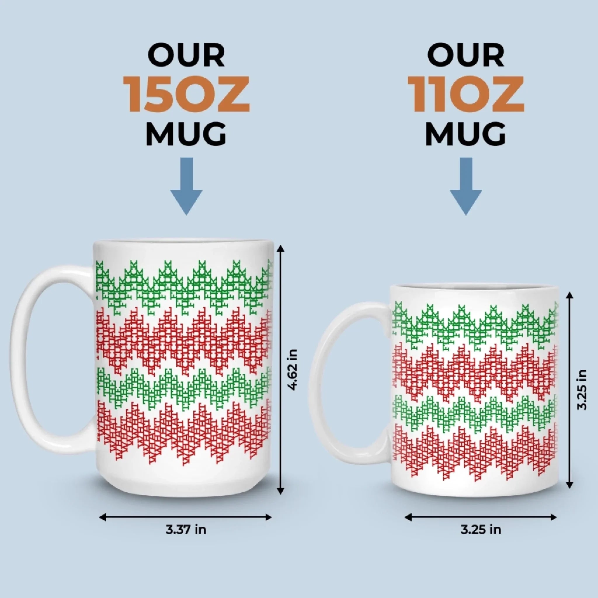 Custom Hidden Message Mug - Christmas Funny Gifts For Best Friends, Family, Coworker, Work Bestie - Fa La La La Leave Me Alone