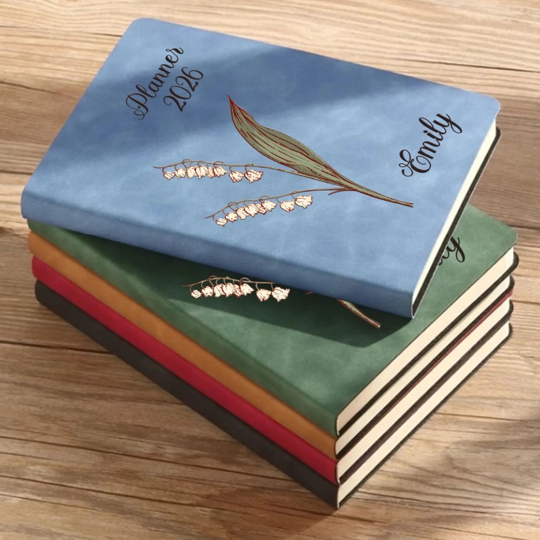 Custom Leather Writing Journal - Personalized Birthday Gifts For Besties, Sisters, BFF, Family, Yourself - Building My Tomorrow With Intention