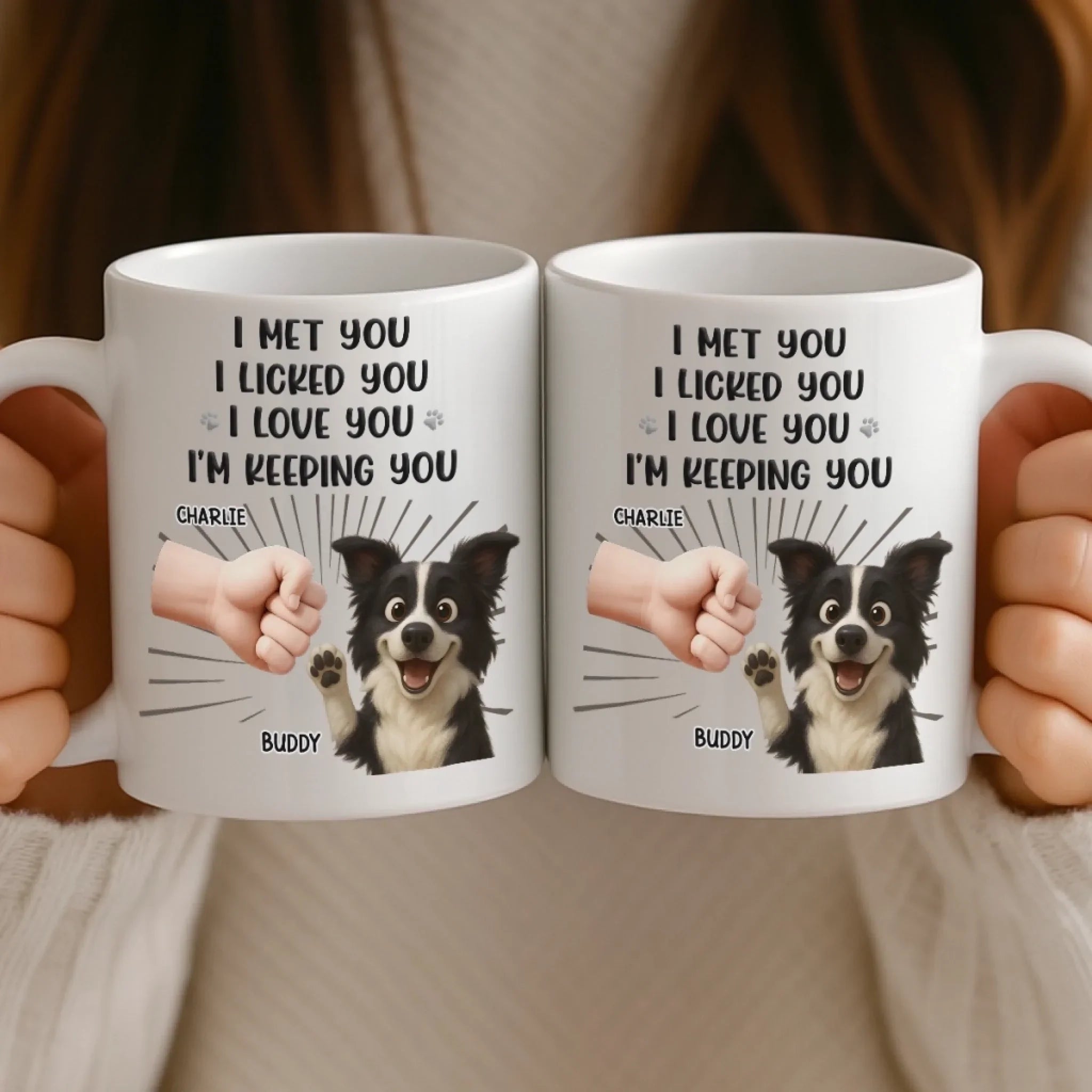 Custom Mug - Personalized Birthday Gifts For Dog Cat Lovers, Dog Dad And Mom, Cat Owners - My Pets Think I’m Cool
