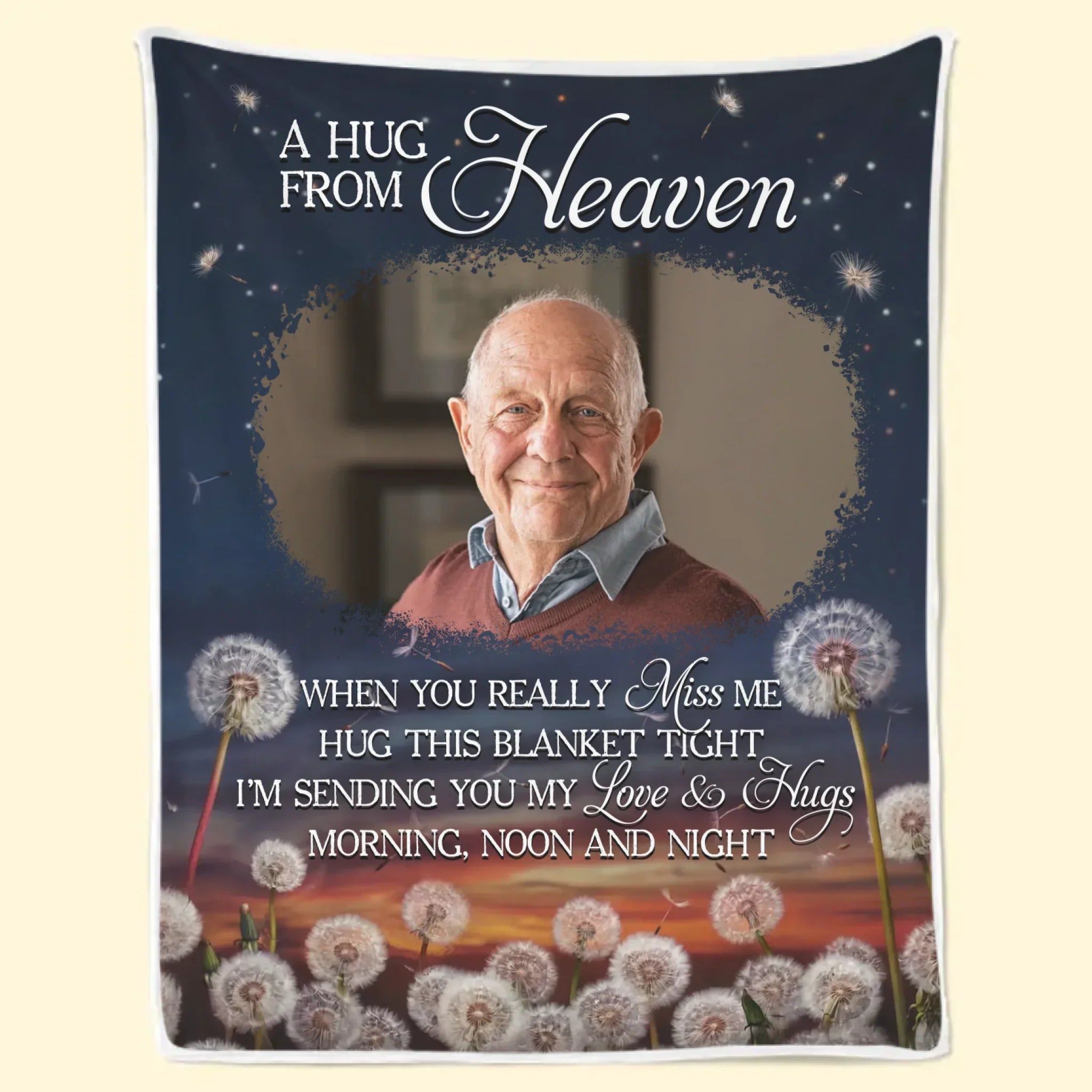 Custom Photo Blanket - Personalized Memorial Sympathy Gifts For Loss Of Mom, Dad - You Live In Every Quiet Miracle