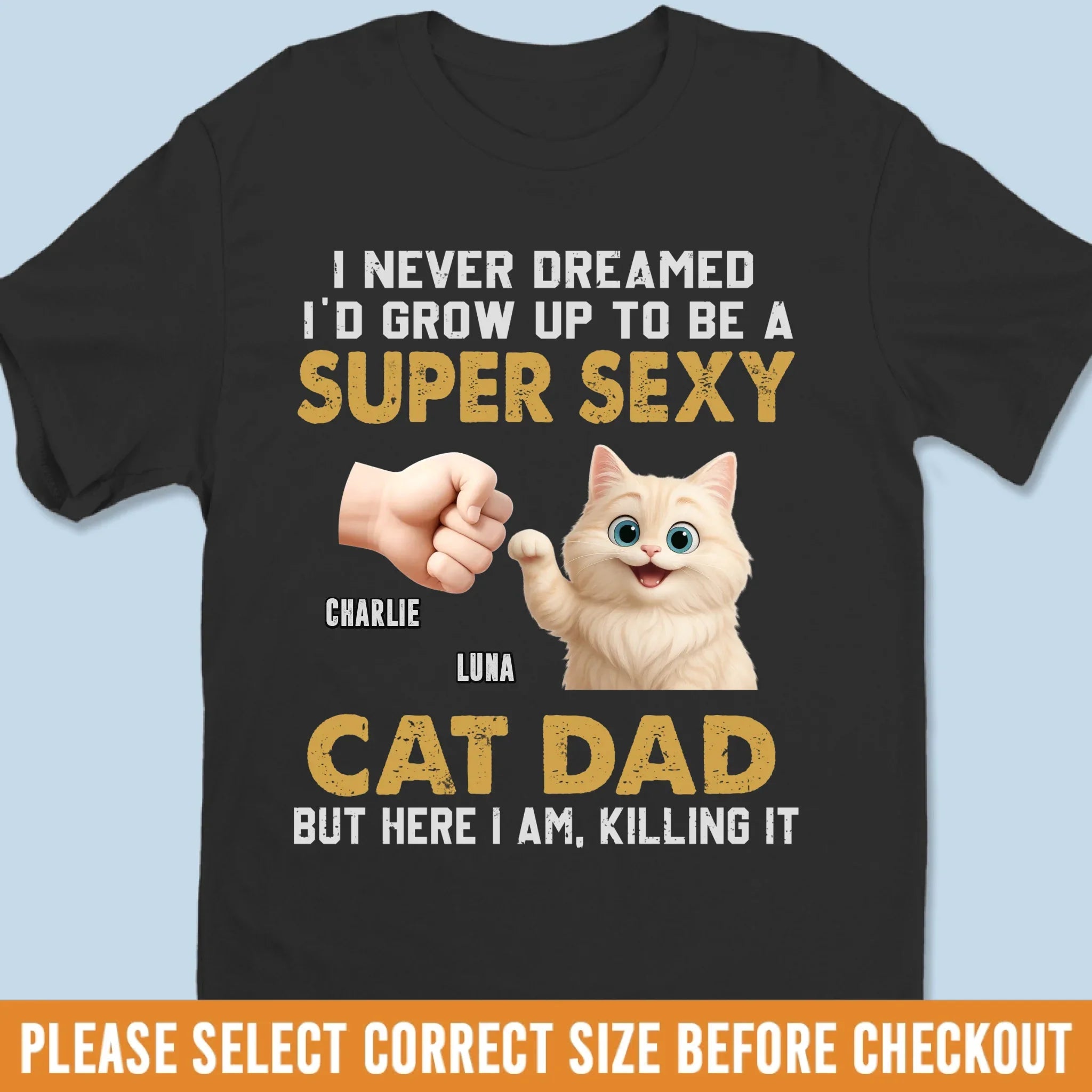 Custom Unisex T-shirt, Premium T-shirt, Hoodie - Personalized Christmas Birthday Gifts For Cat Lovers, Cat Mom And Dad - Fur Baby Spoiled Club