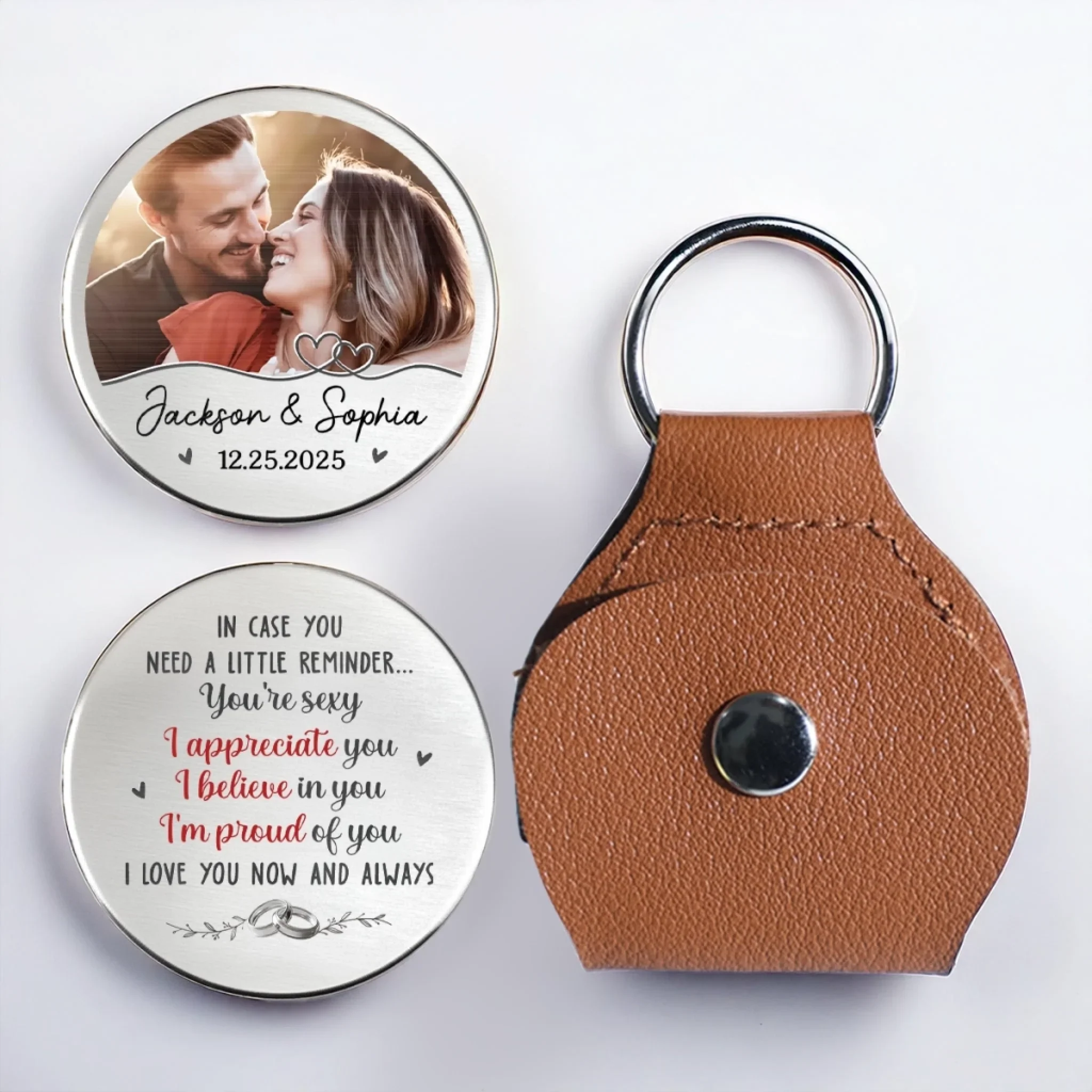 Custom Photo Pocket Hug - Personalized Anniversary Wedding Gifts For Husband And Wife, Him And Her - You Are My Forever Home