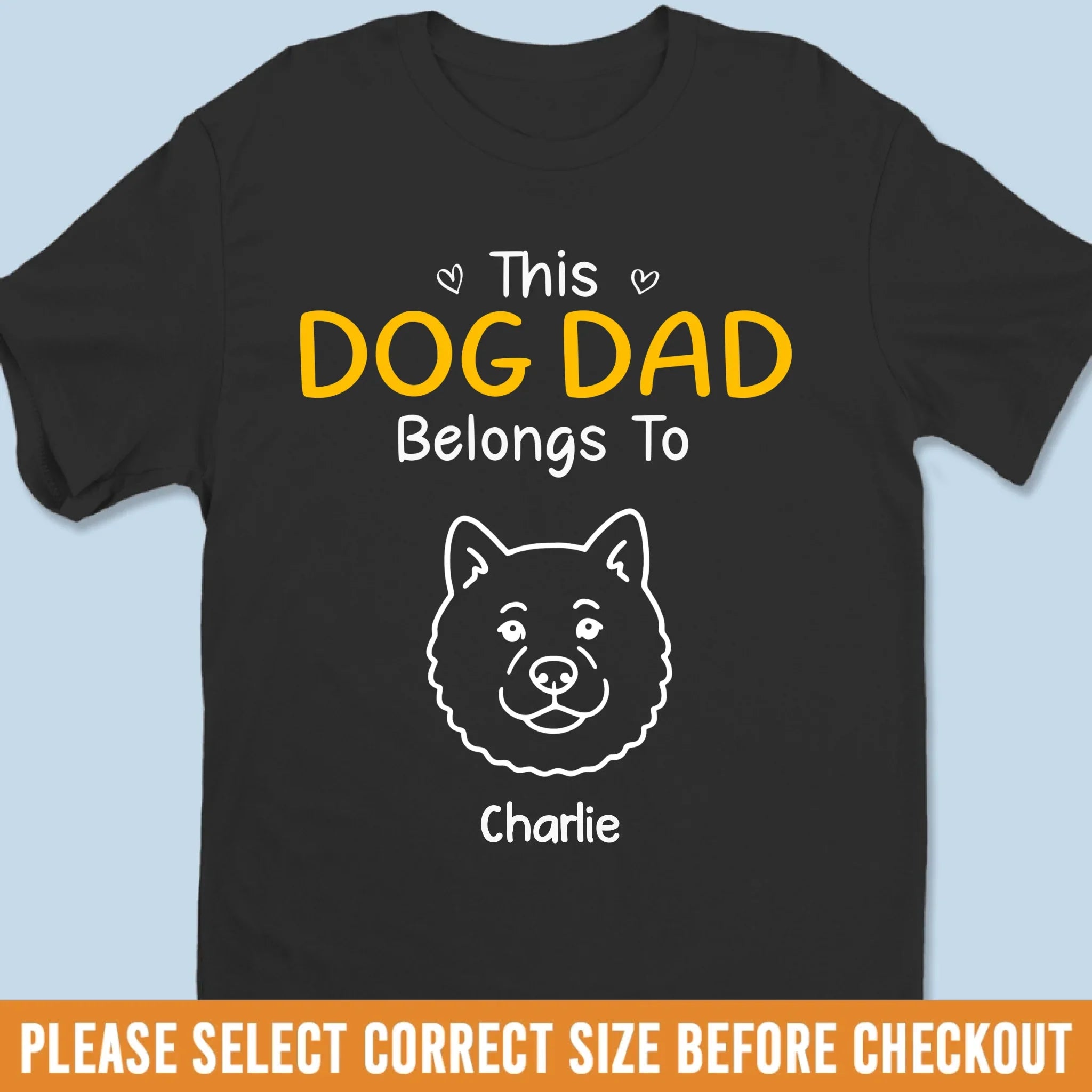 Custom Unisex T-shirt, Premium T-shirt, Hoodie - Personalized Birthday Gifts For Dog Lovers, Dog Dad And Mom, Cat Owners - My Heart Has Pawprints