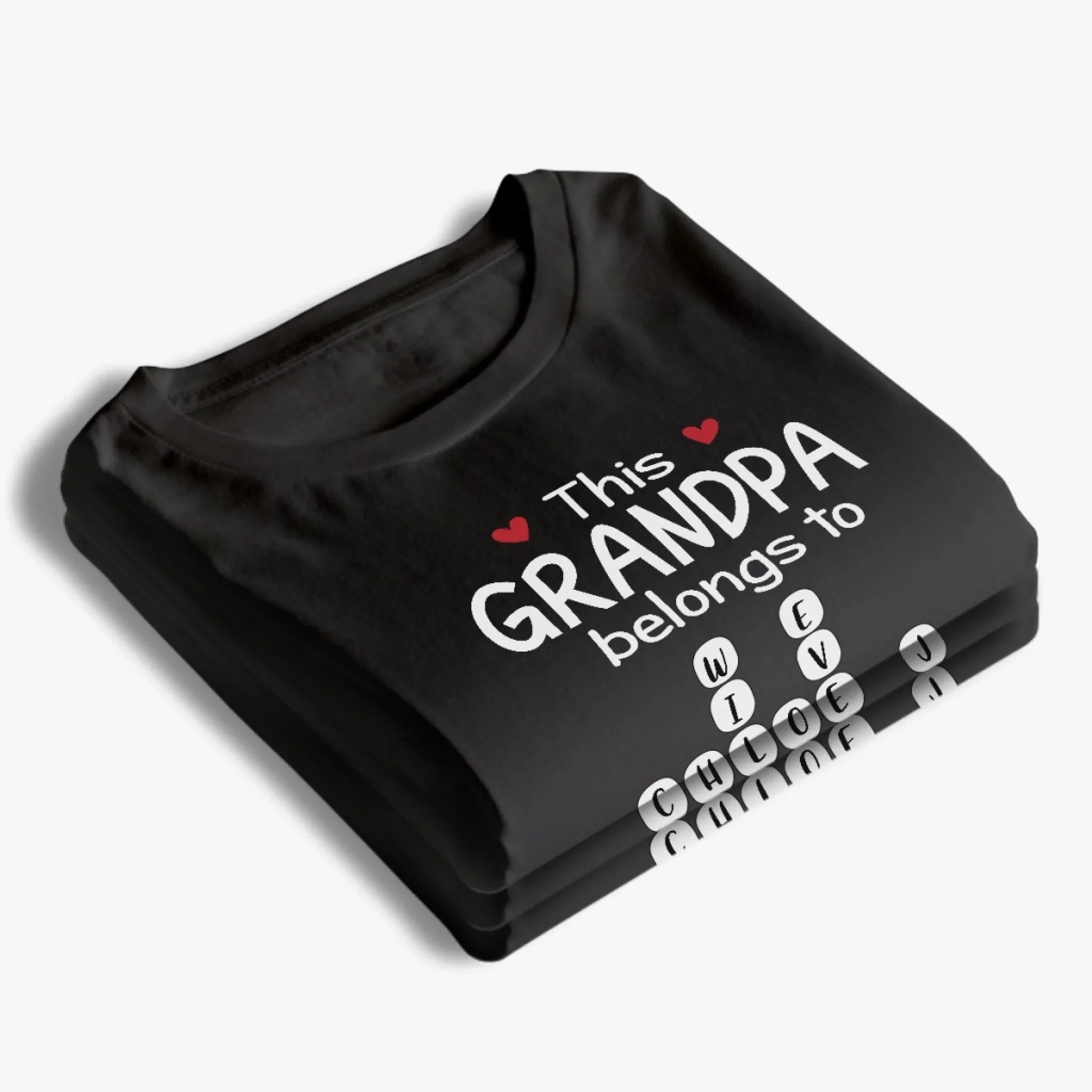 Custom Scrabble Unisex T-shirt, Premium T-shirt, Hoodie - Personalized Birthday Gifts For Dad, Grandpa - Our Story Spells Love
