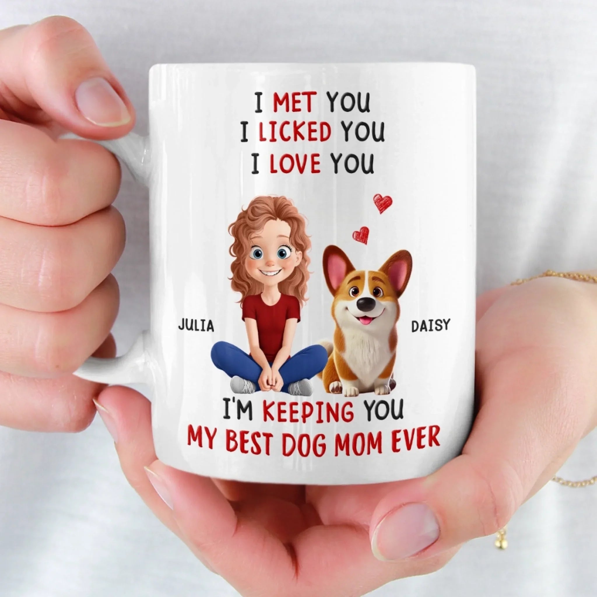 Custom Mug - Personalized Birthday Gifts For Dog Lovers, Dog Dad And Mom - My Forever Cuddle Supplier