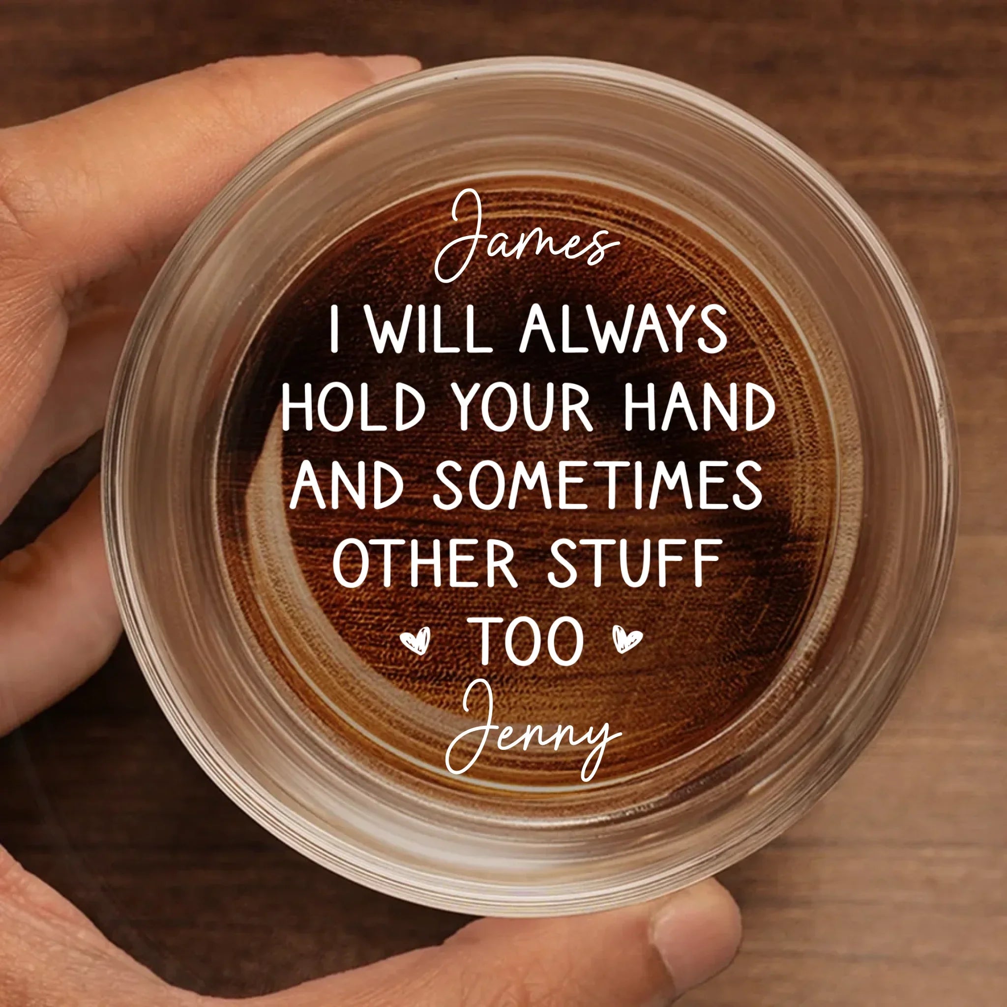 Custom Whiskey Glass - Personalized Anniversary Wedding Gifts For Husband And Wife, Him And Her, Wine, Bourbon, Whiskey Lovers - You Will Always Have Me