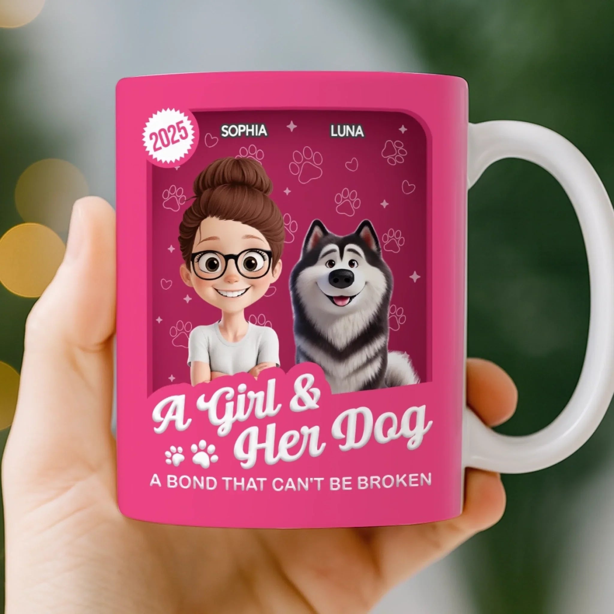 Custom Mug - Personalized Birthday Gifts For Dog Lovers, Dog Dad And Mom - Forever My Little Buddy